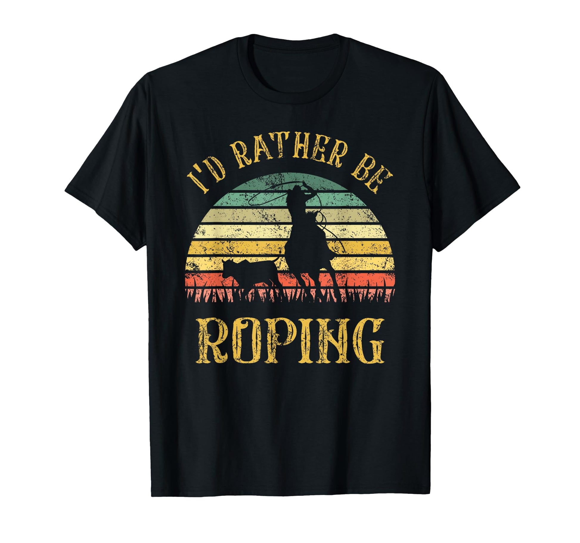 Team Roping Cowboy Cowgirl Roper T-Shirt - Custom Art Print Men Women - T-Shirt, Sweatshirt, Hoodie