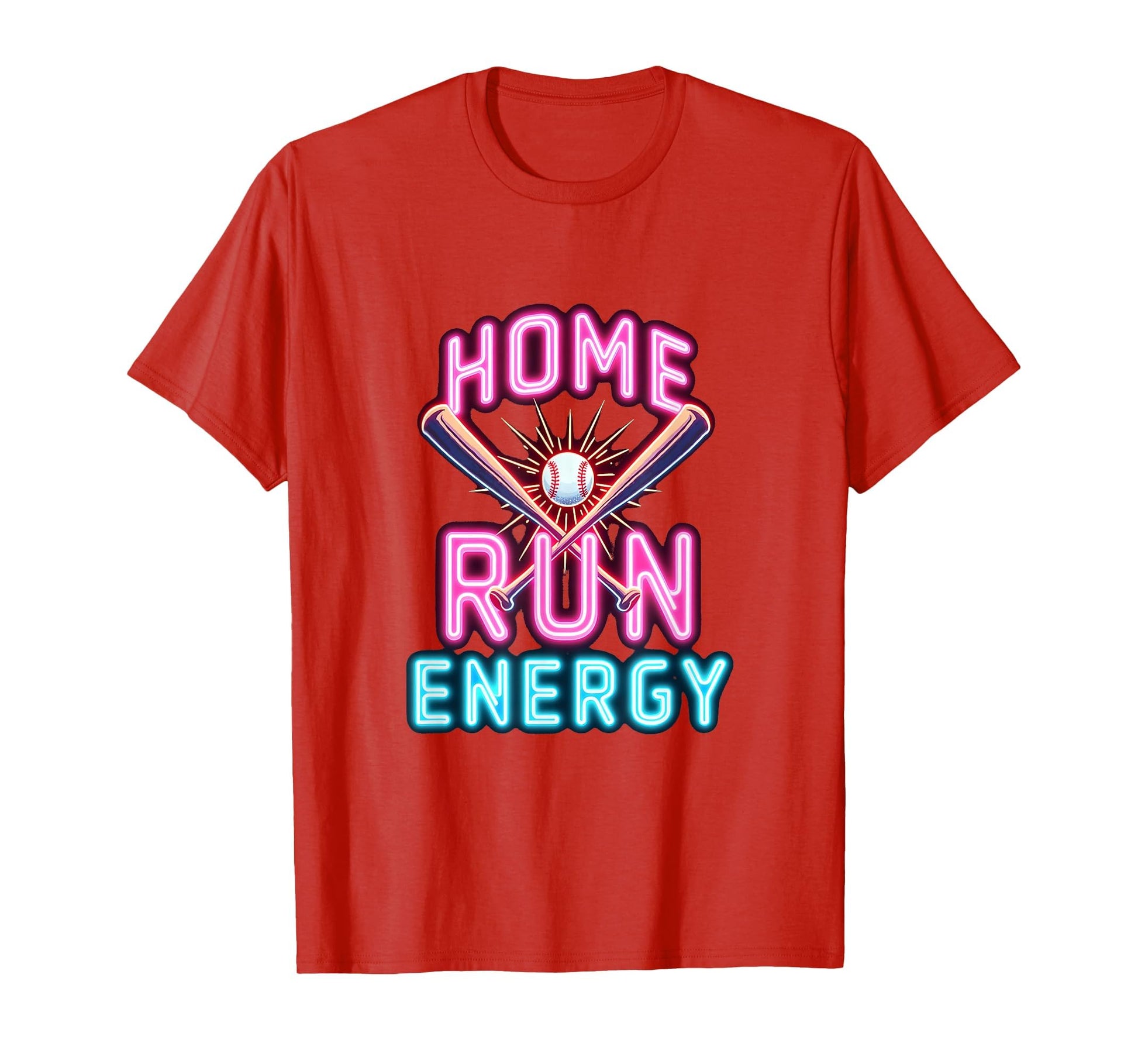 Home Run Energy Baseball T-Shirt - Trendy Graphic Men Women - T-Shirt, Sweatshirt, Hoodie