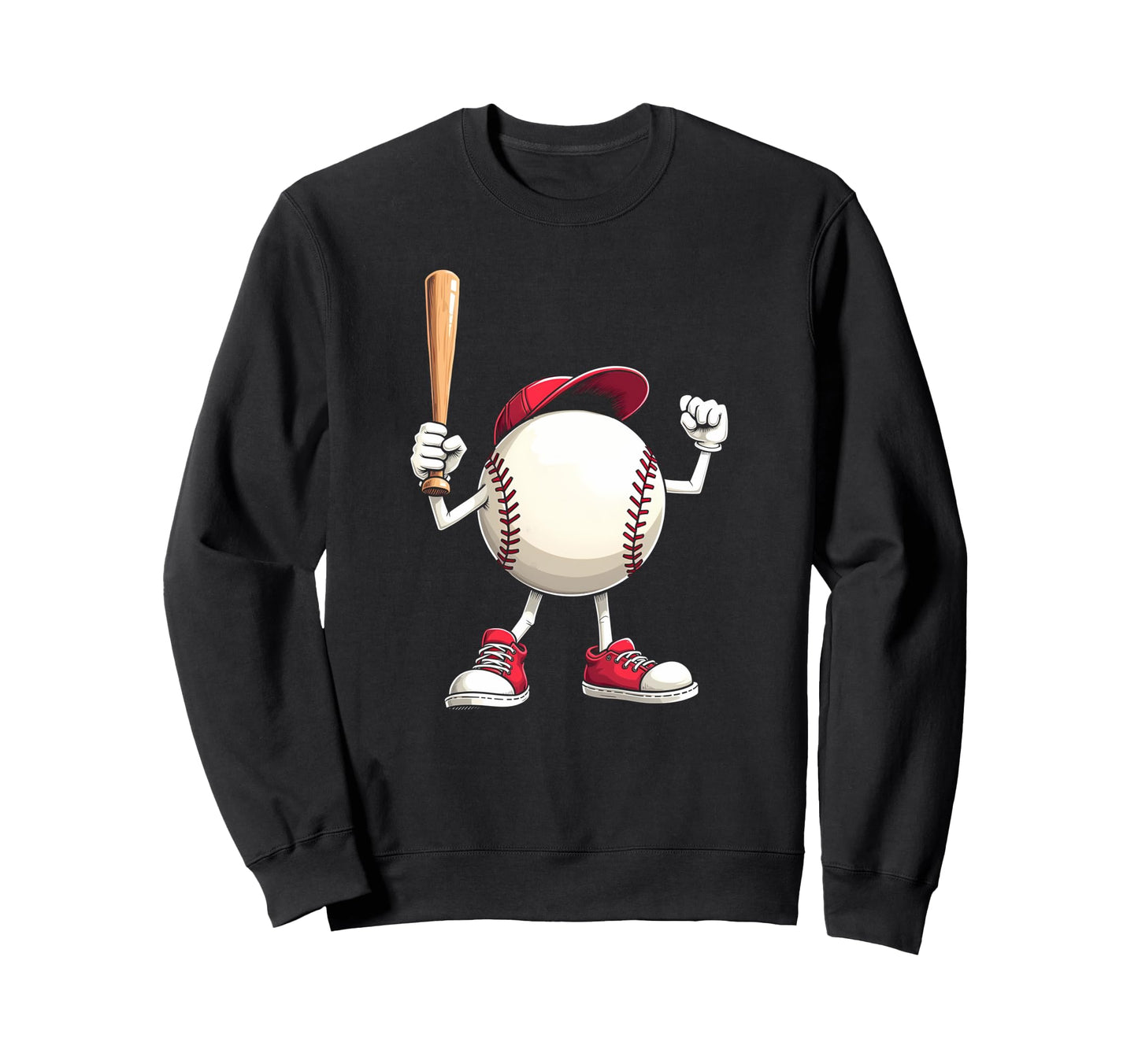 Baseball Playful Home Run Star Sweatshirt - Novelty Apparel Men Women - T-Shirt, Sweatshirt, Hoodie