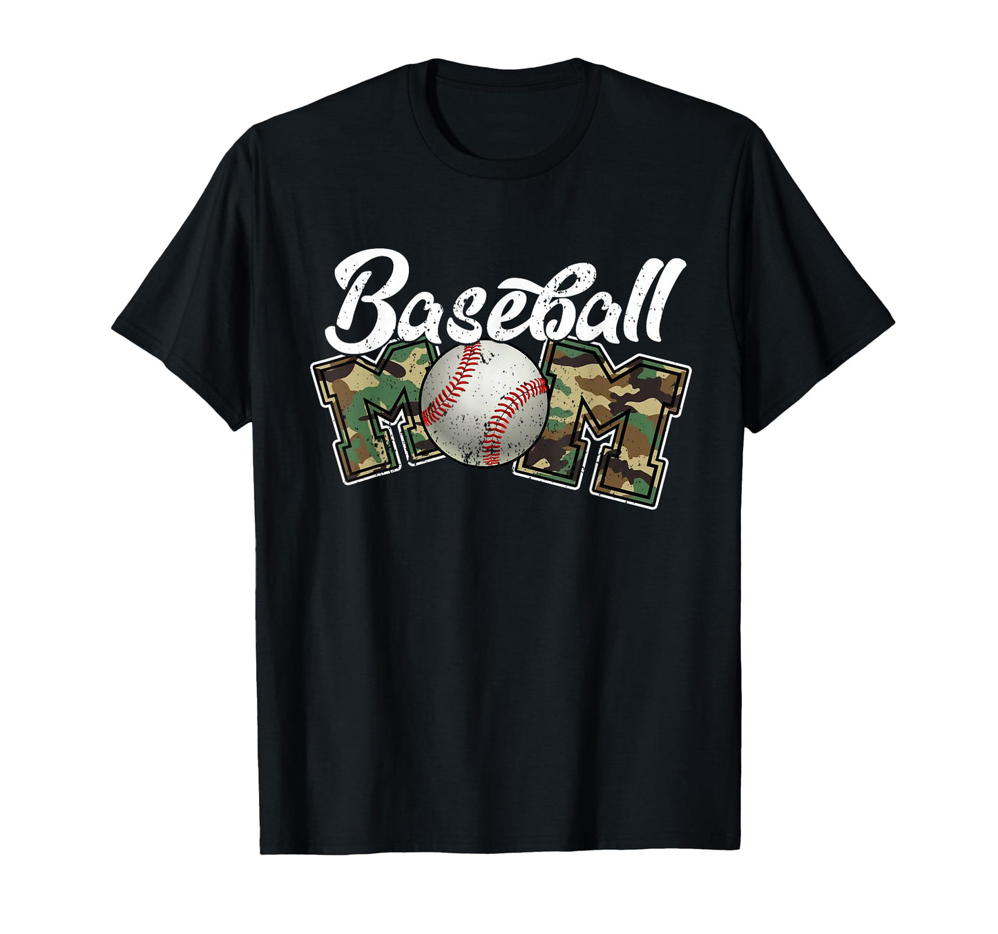 Softball Baseball Mom Camo Color T-Shirt - Fun Novelty Design Unisex - T-Shirt, Sweatshirt, Hoodie