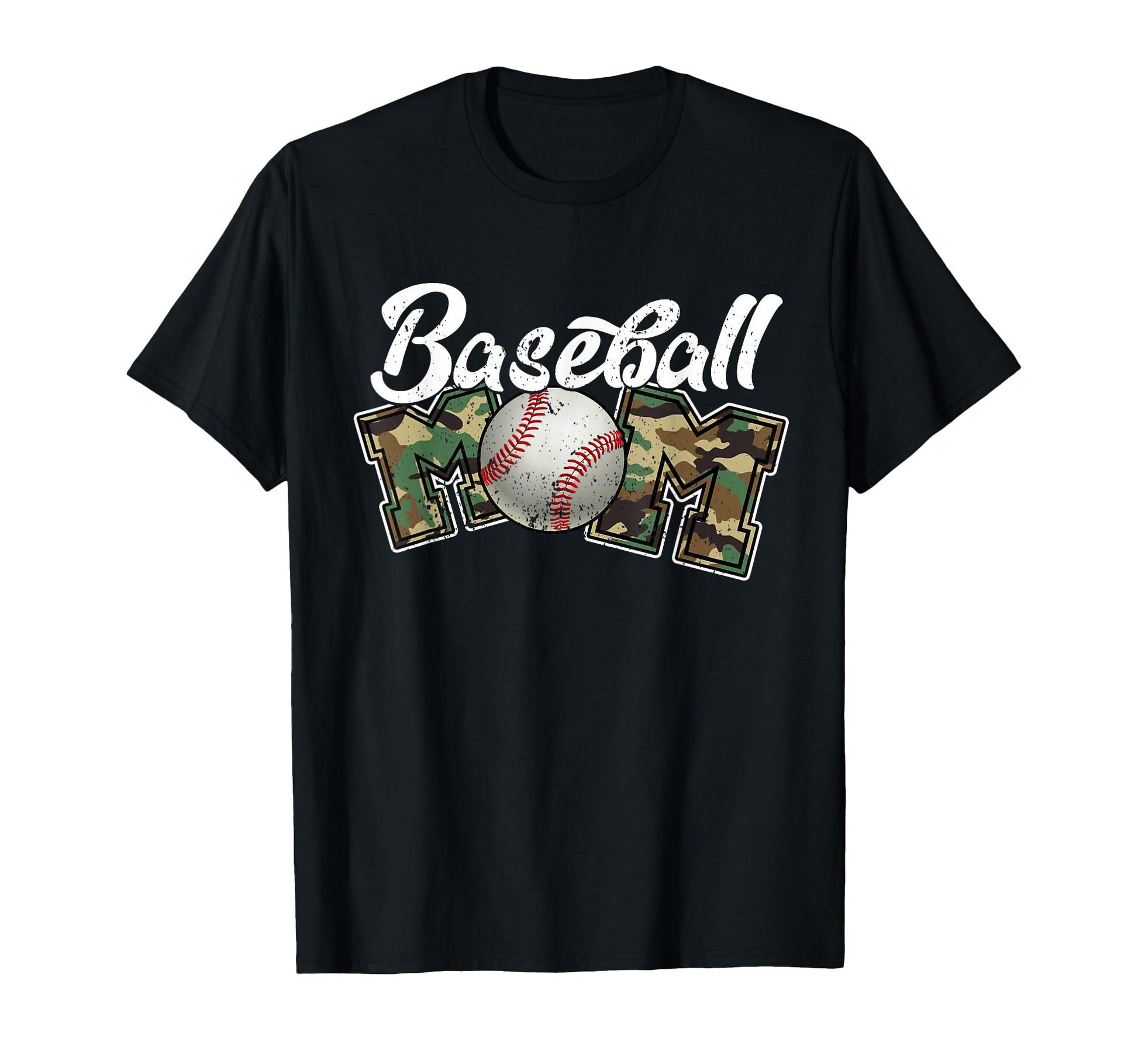 Softball Baseball Mom Camo Color T-Shirt - Fun Novelty Design Unisex - T-Shirt, Sweatshirt, Hoodie