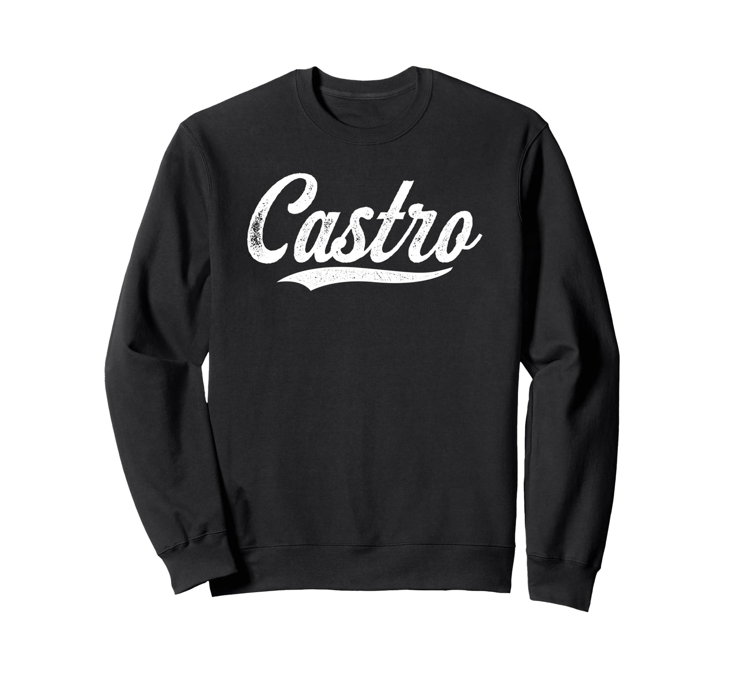Distressed Script Wilfri Castro Sweatshirt - Streetwear Style for Adults - T-Shirt, Sweatshirt, Hoodie