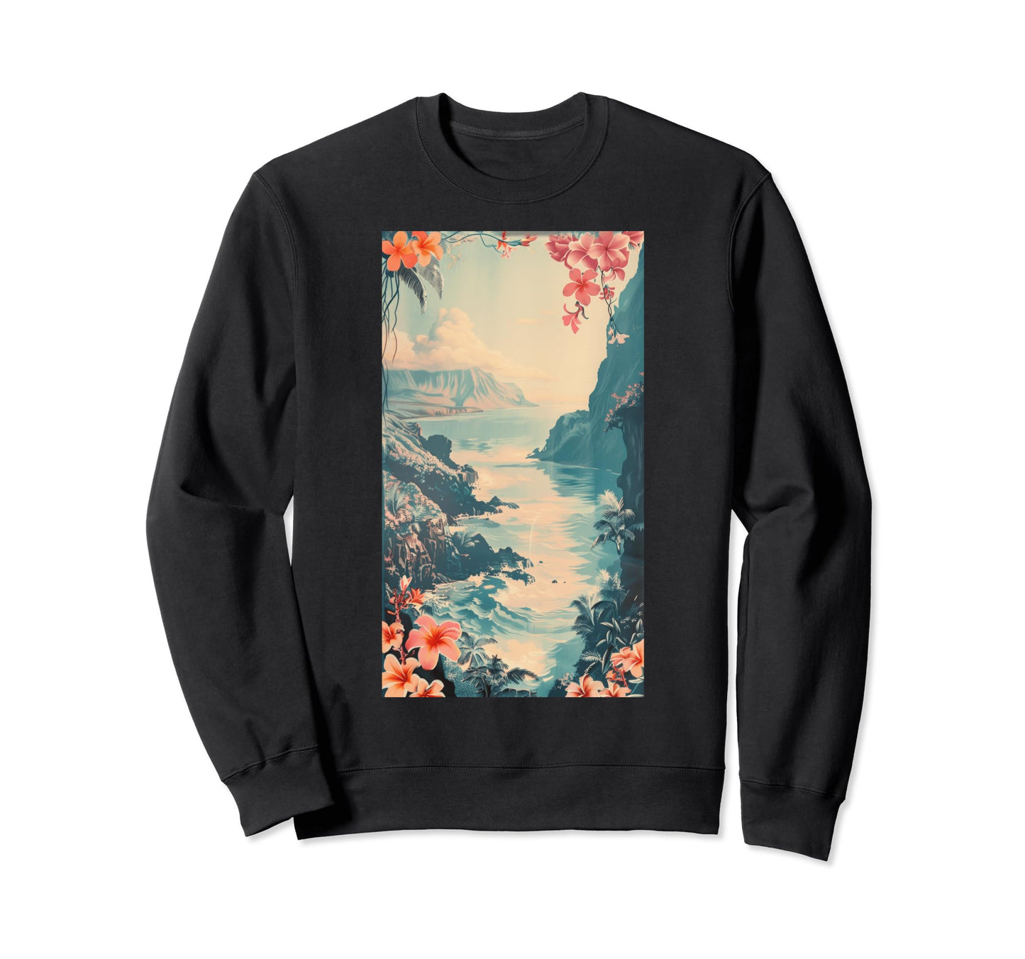 Hawaiian Postcard Inspired Sweatshirt - Streetwear Style Men Women - T-Shirt, Sweatshirt, Hoodie