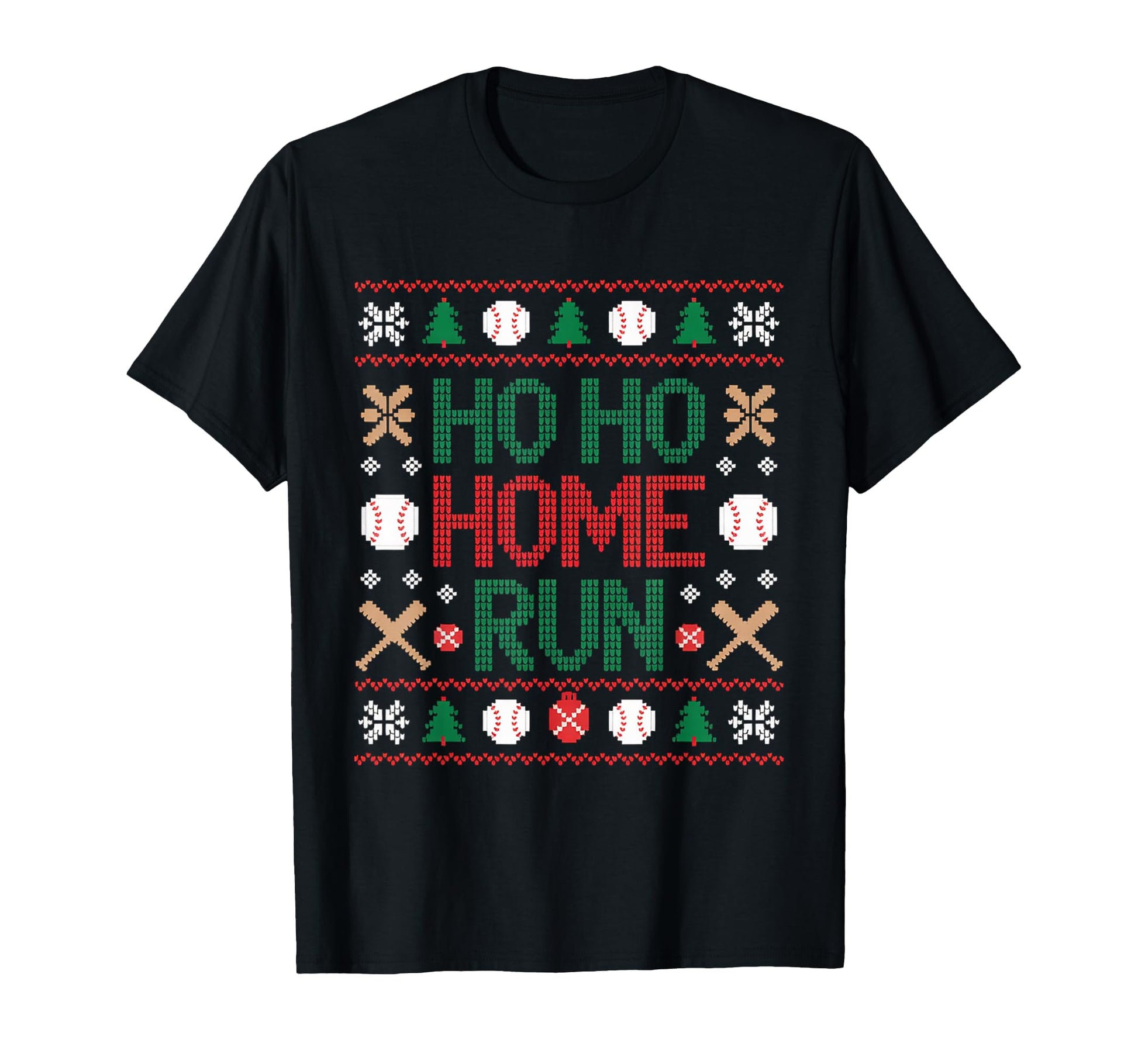 Ho Ho Home Run Baseball T-Shirt - Aesthetic Graphic Unisex - T-Shirt, Sweatshirt, Hoodie