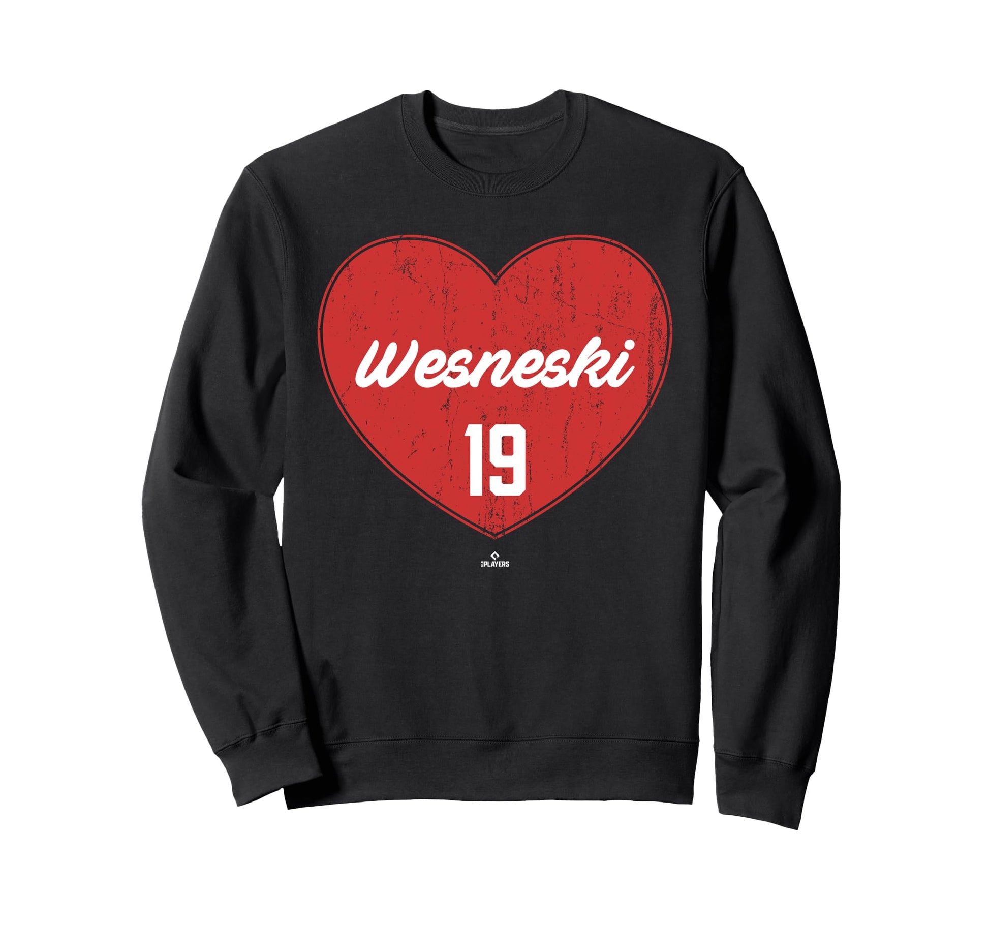 Distressed Heart Hayden Wesneski Sweatshirt - Aesthetic Graphic for Adults - T-Shirt, Sweatshirt, Hoodie