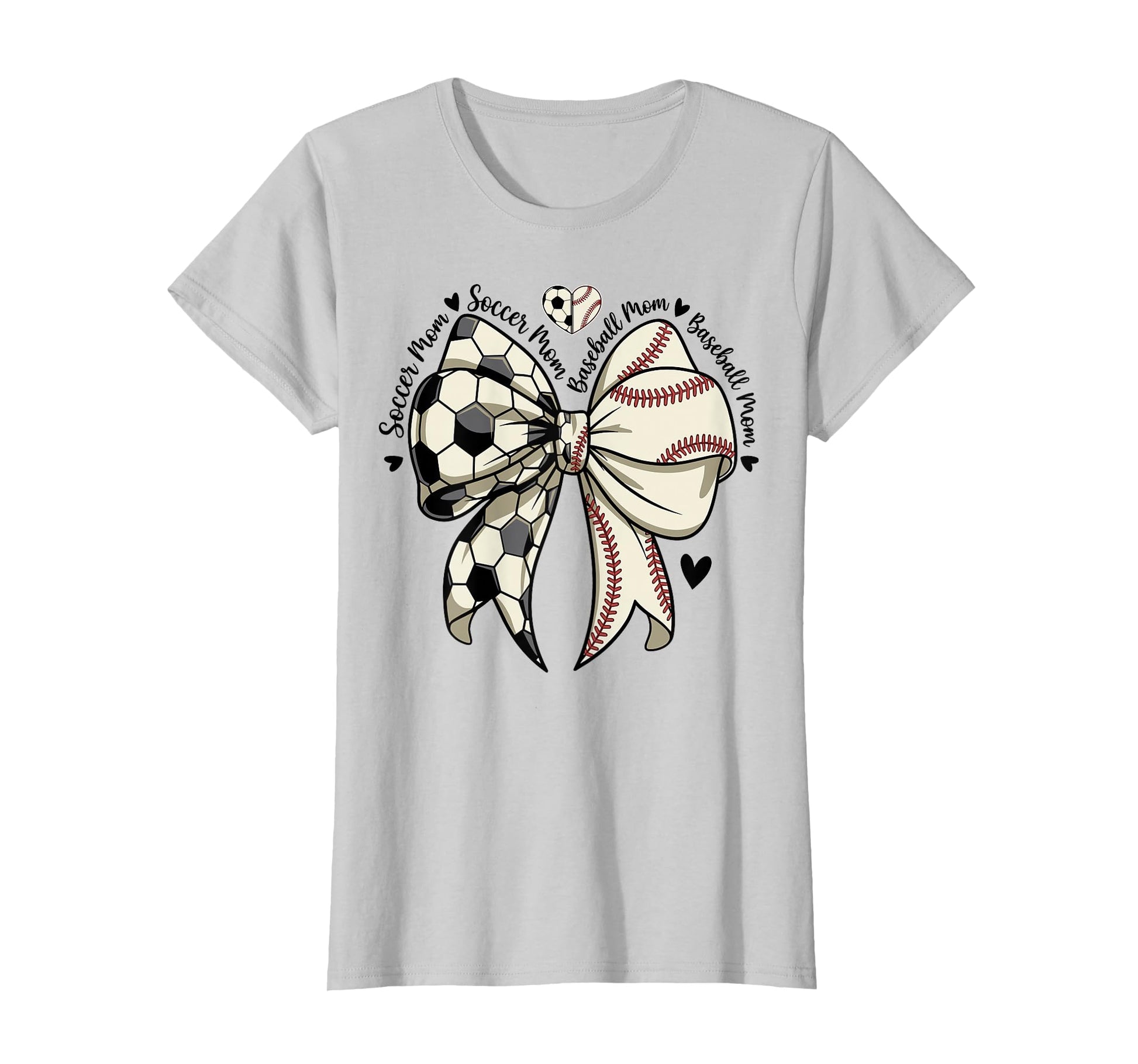 Mothers Day Soccer Baseball Mom Mama T-Shirt - Graphic Print Unisex - T-Shirt, Sweatshirt, Hoodie