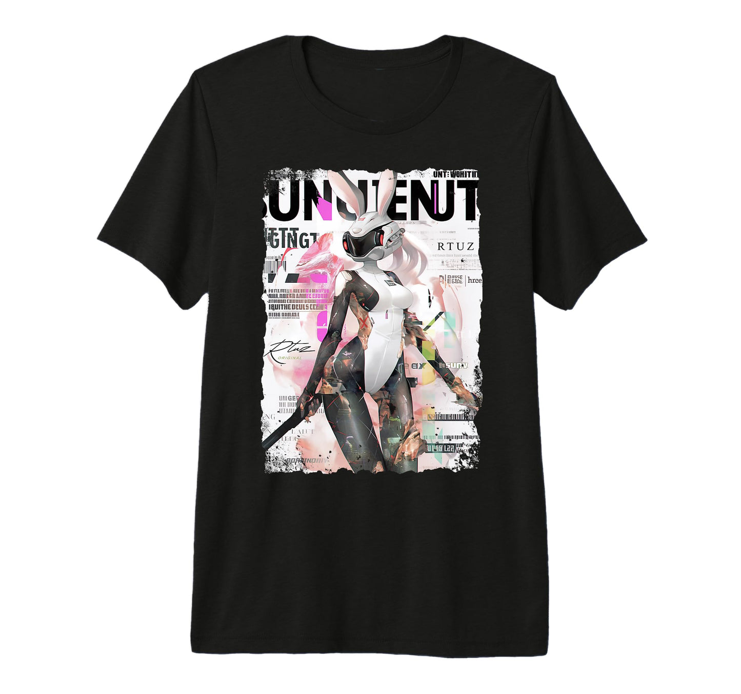 Magazine Cover Bunny Collage Sexy T-Shirt - Casual Everyday Wear Unisex - T-Shirt, Sweatshirt, Hoodie