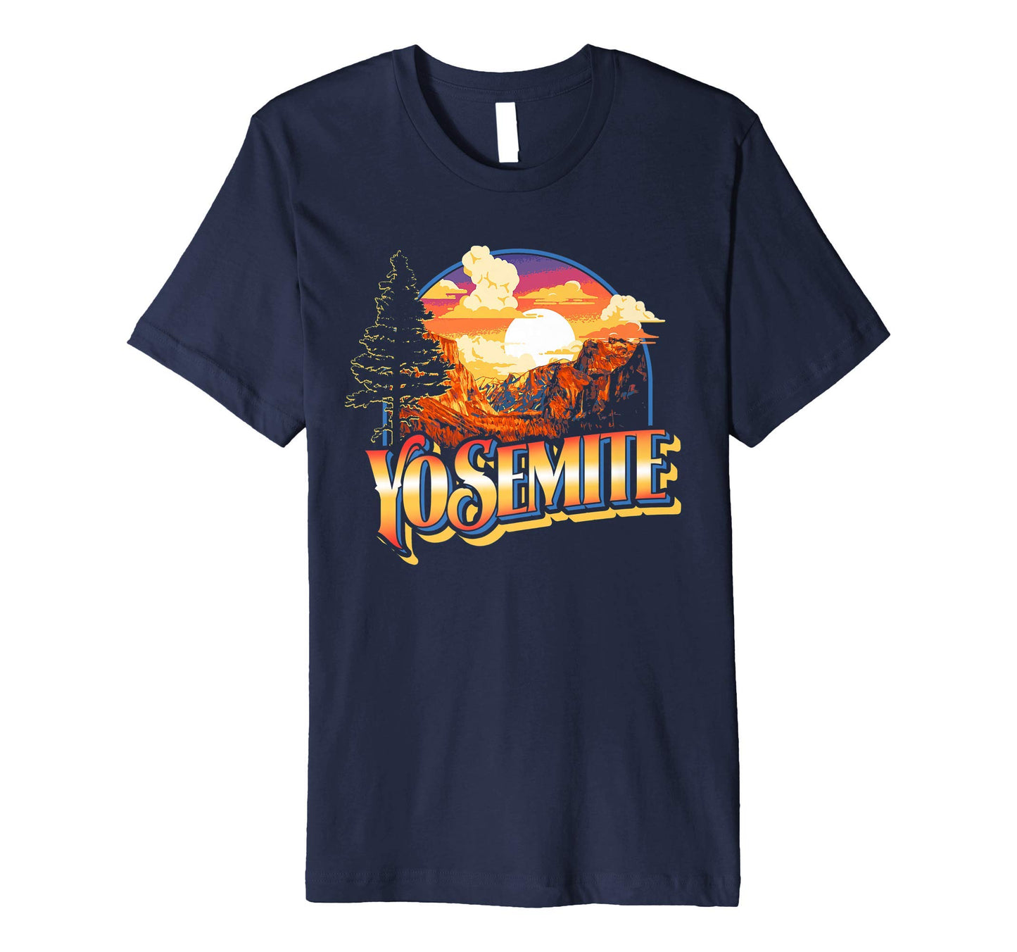 Yosemite National Park California T-Shirt - Minimalist Print for Adults - T-Shirt, Sweatshirt, Hoodie