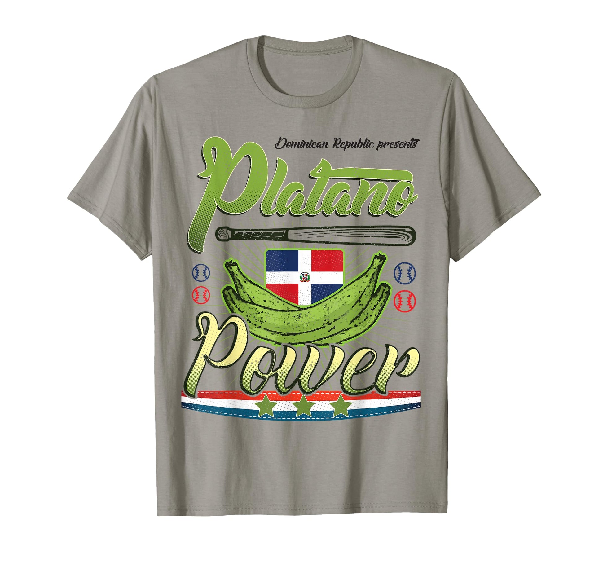 Dominican Republic Flag Platano Power T-Shirt - Novelty Apparel Unisex - T-Shirt, Sweatshirt, Hoodie