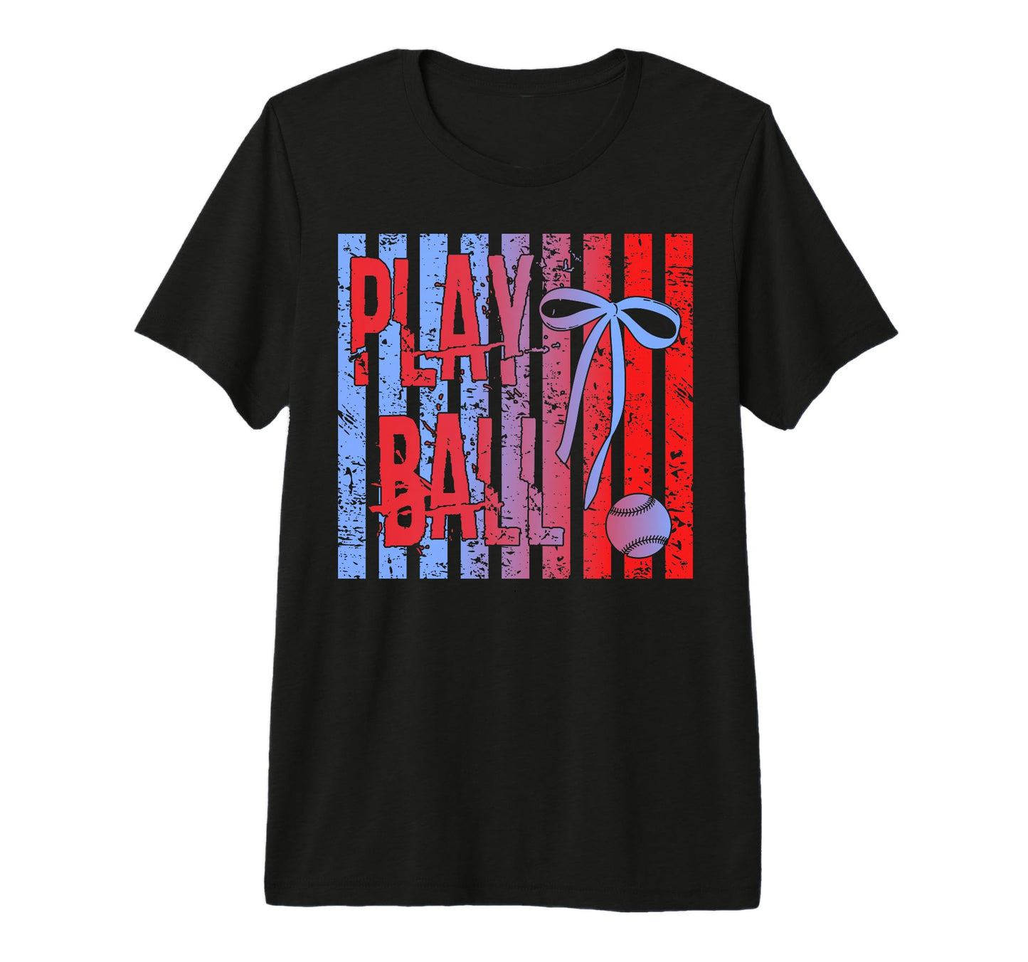 Play Ball Baseball Mom Coquette Bow T-Shirt - Streetwear Style for Adults - T-Shirt, Sweatshirt, Hoodie