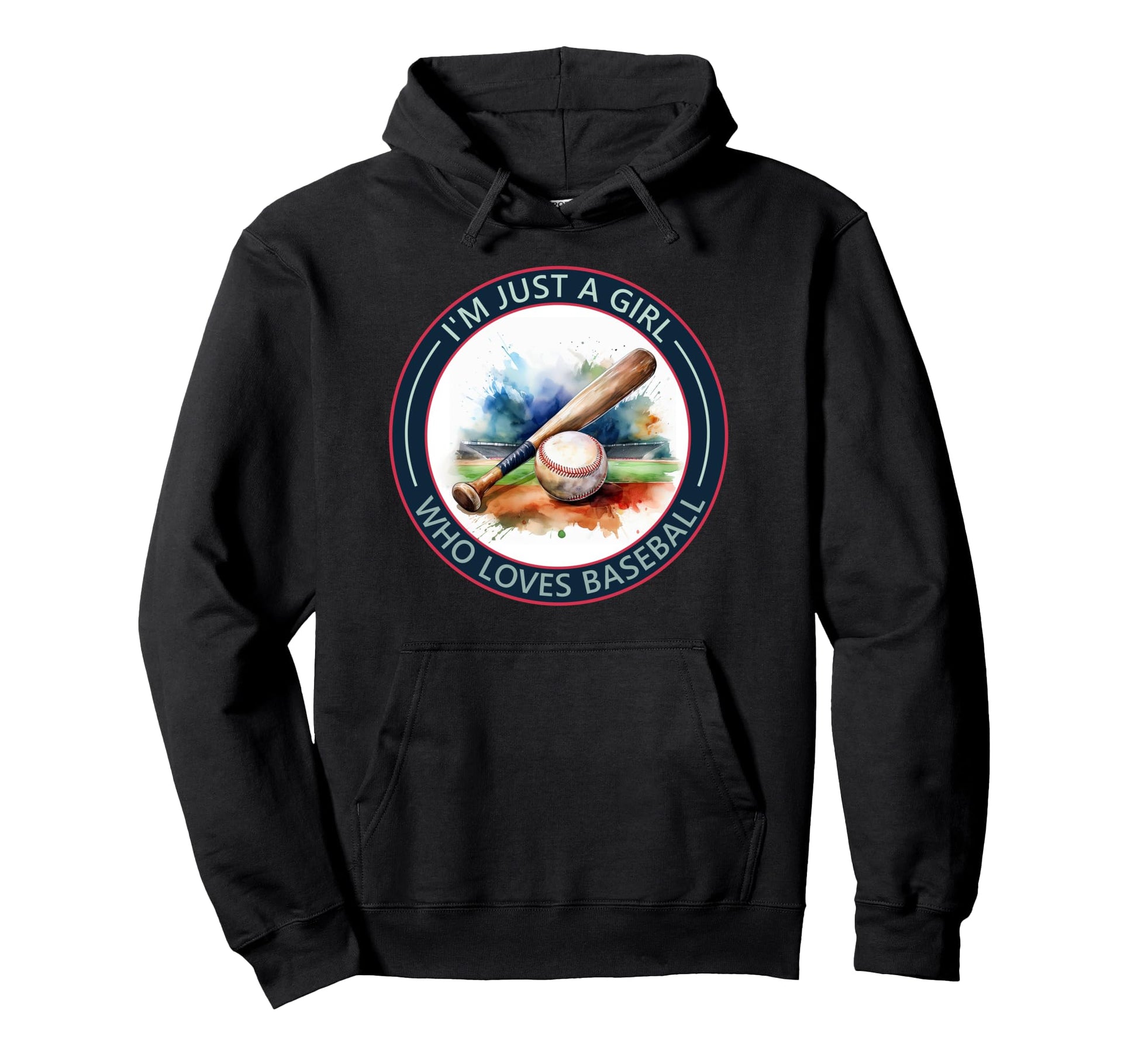 Im Just Who Loves Baseball Baseball Lover Hoodie - Trendy Graphic Men Women - T-Shirt, Sweatshirt, Hoodie