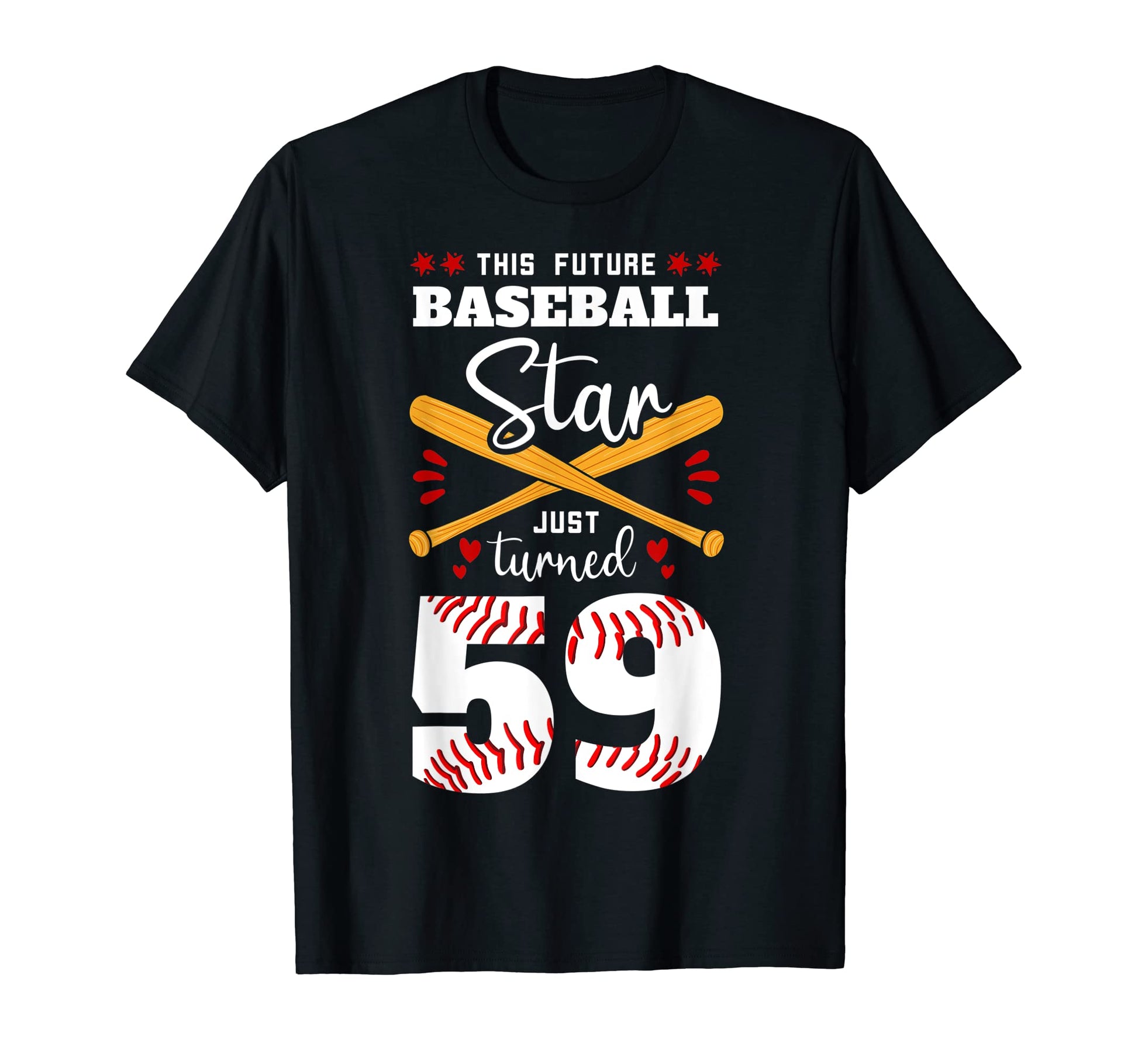 This Future Baseball Star Just Turned 59 T-Shirt - Minimalist Print Unisex - T-Shirt, Sweatshirt, Hoodie