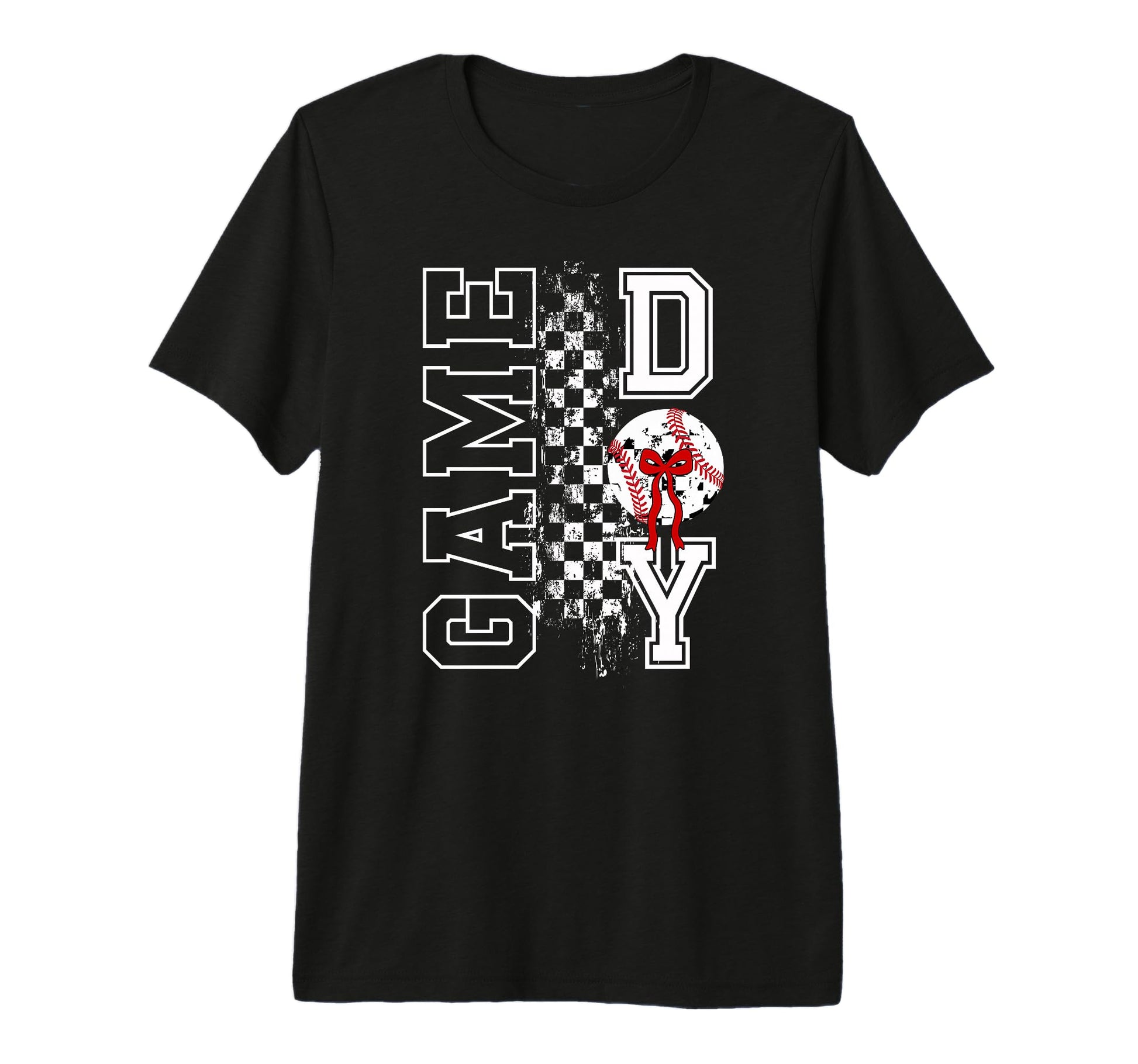 Baseball Game Day Bow Game Day Baseball T-Shirt - Trendy Graphic Men Women - T-Shirt, Sweatshirt, Hoodie