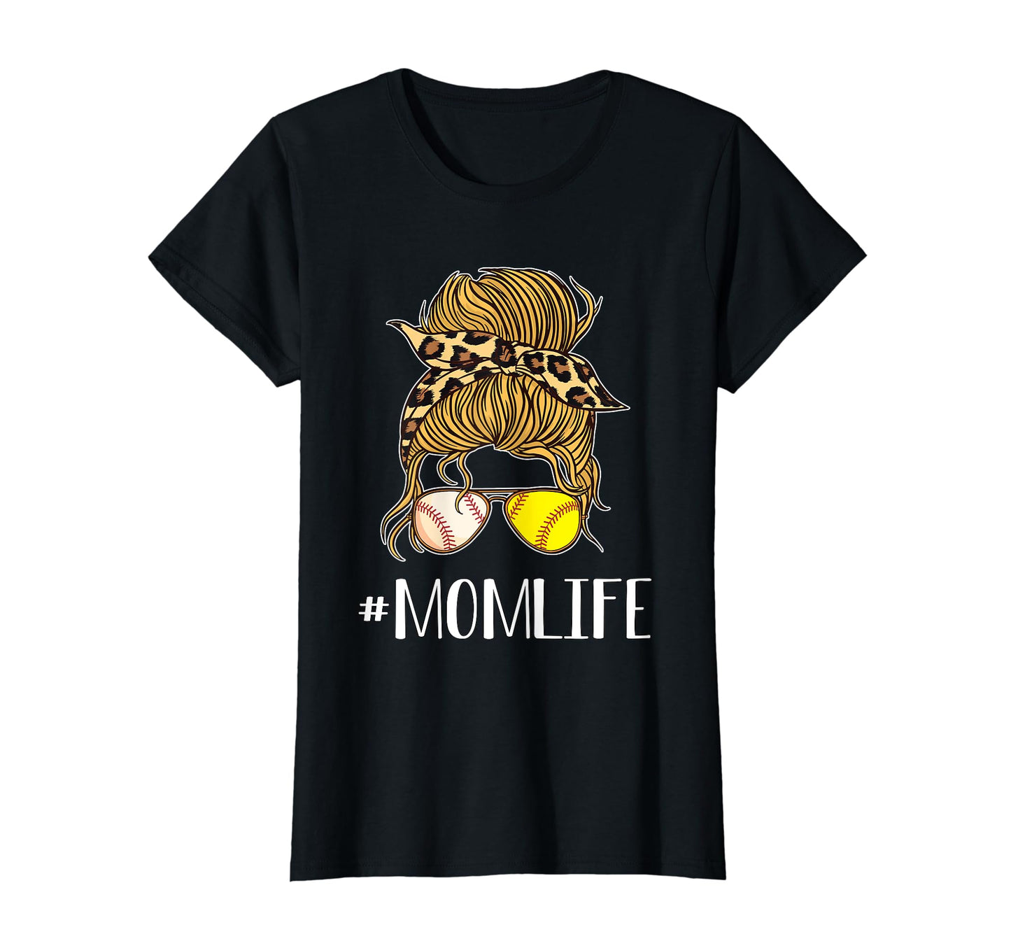 Baseball T Ball And Softball Mom Life T-Shirt - Minimalist Print Men Women - T-Shirt, Sweatshirt, Hoodie