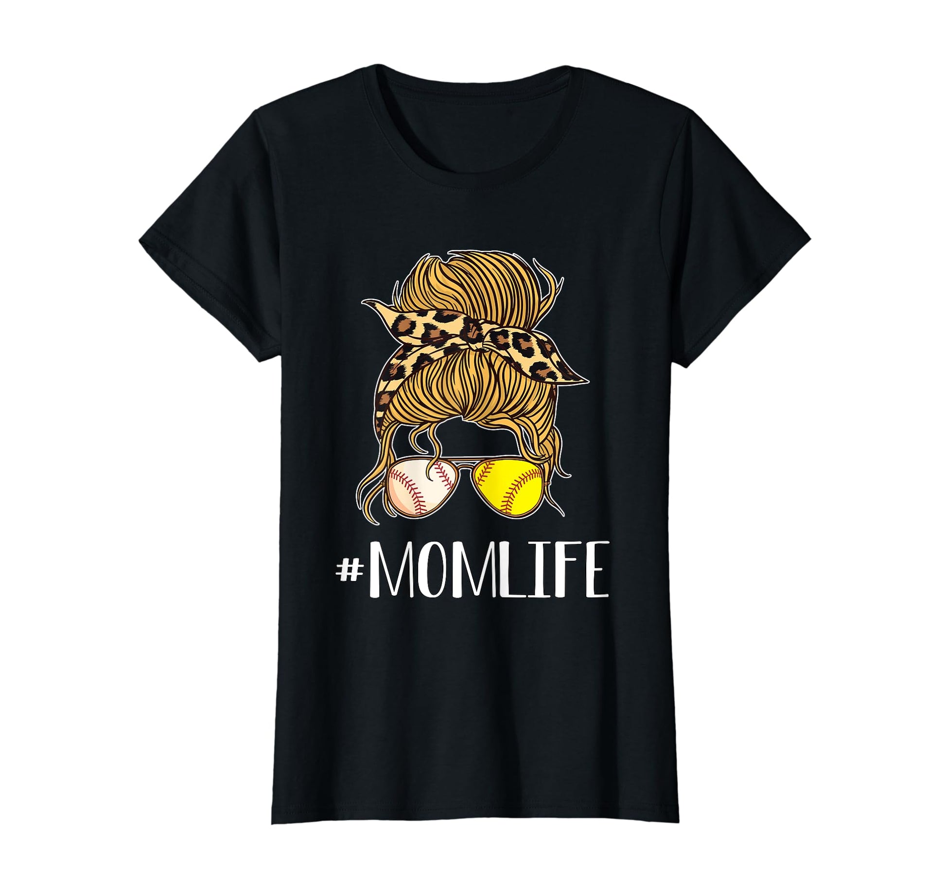 Baseball T Ball And Softball Mom Life T-Shirt - Minimalist Print Men Women - T-Shirt, Sweatshirt, Hoodie