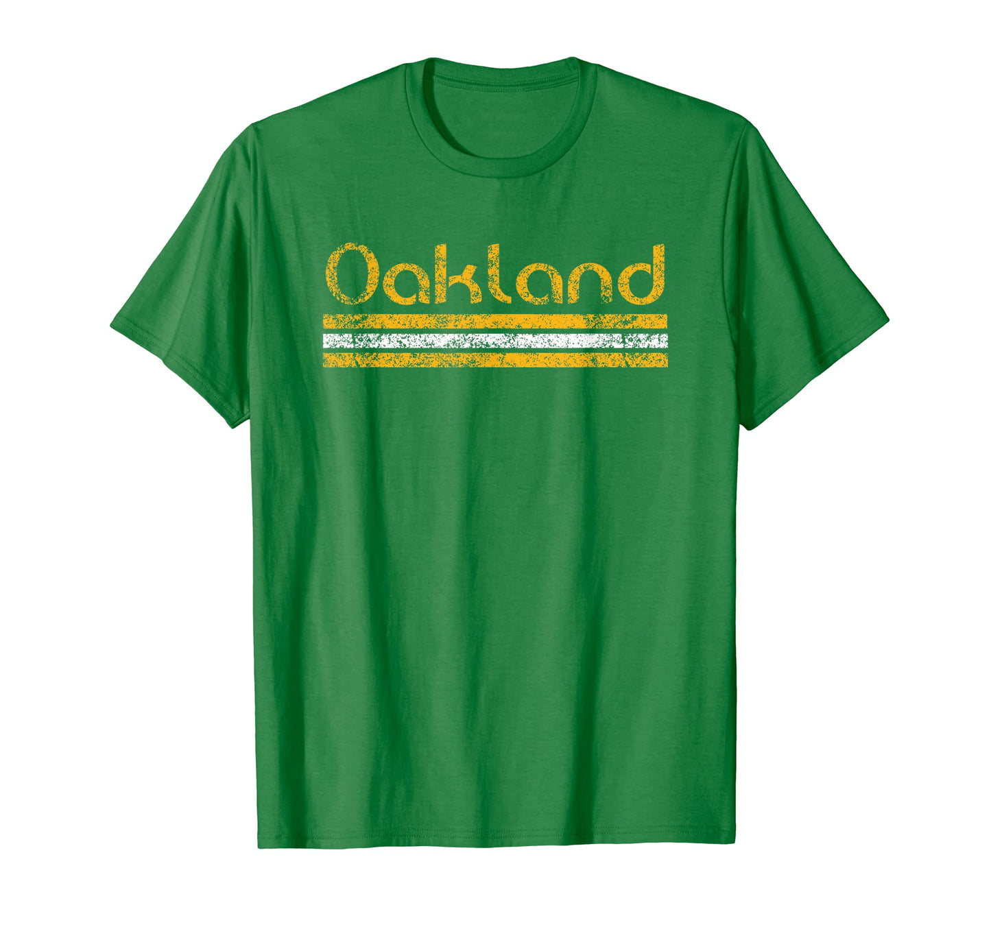 Oakland California Weathered Stripe T-Shirt - Casual Everyday Wear Unisex - T-Shirt, Sweatshirt, Hoodie