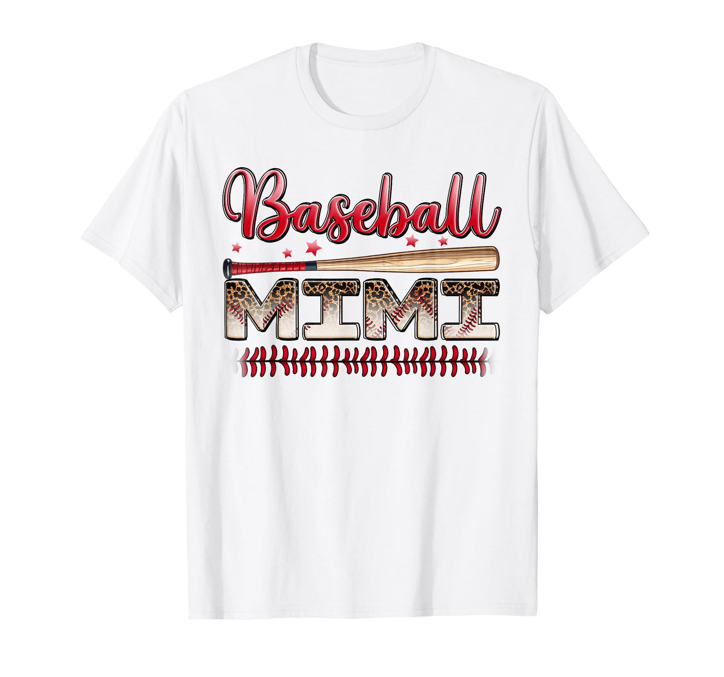 Baseball Mimi Funny Leopard T-Shirt - Casual Everyday Wear for Adults - T-Shirt, Sweatshirt, Hoodie