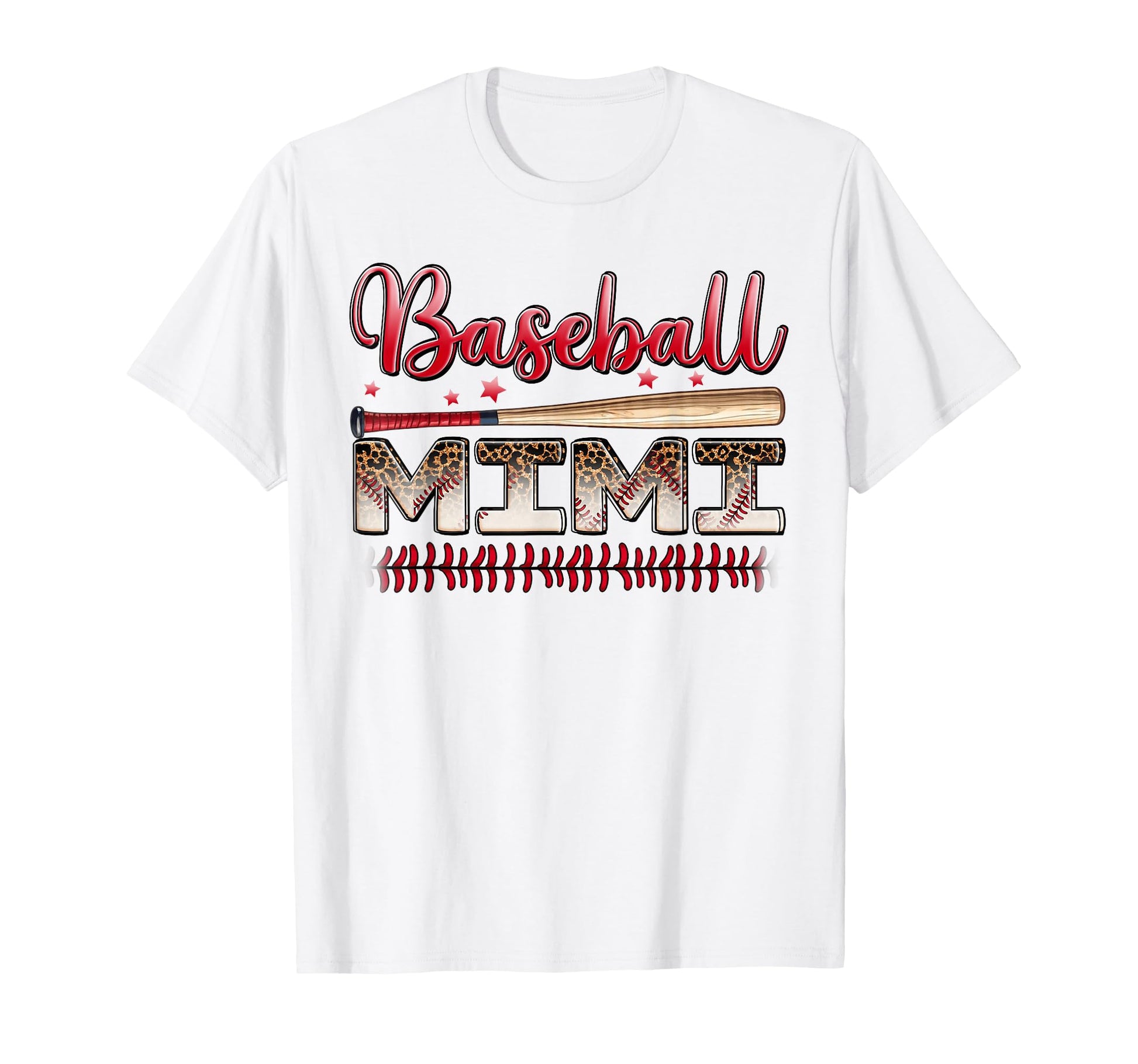 Baseball Mimi Funny Leopard T-Shirt - Casual Everyday Wear for Adults - T-Shirt, Sweatshirt, Hoodie
