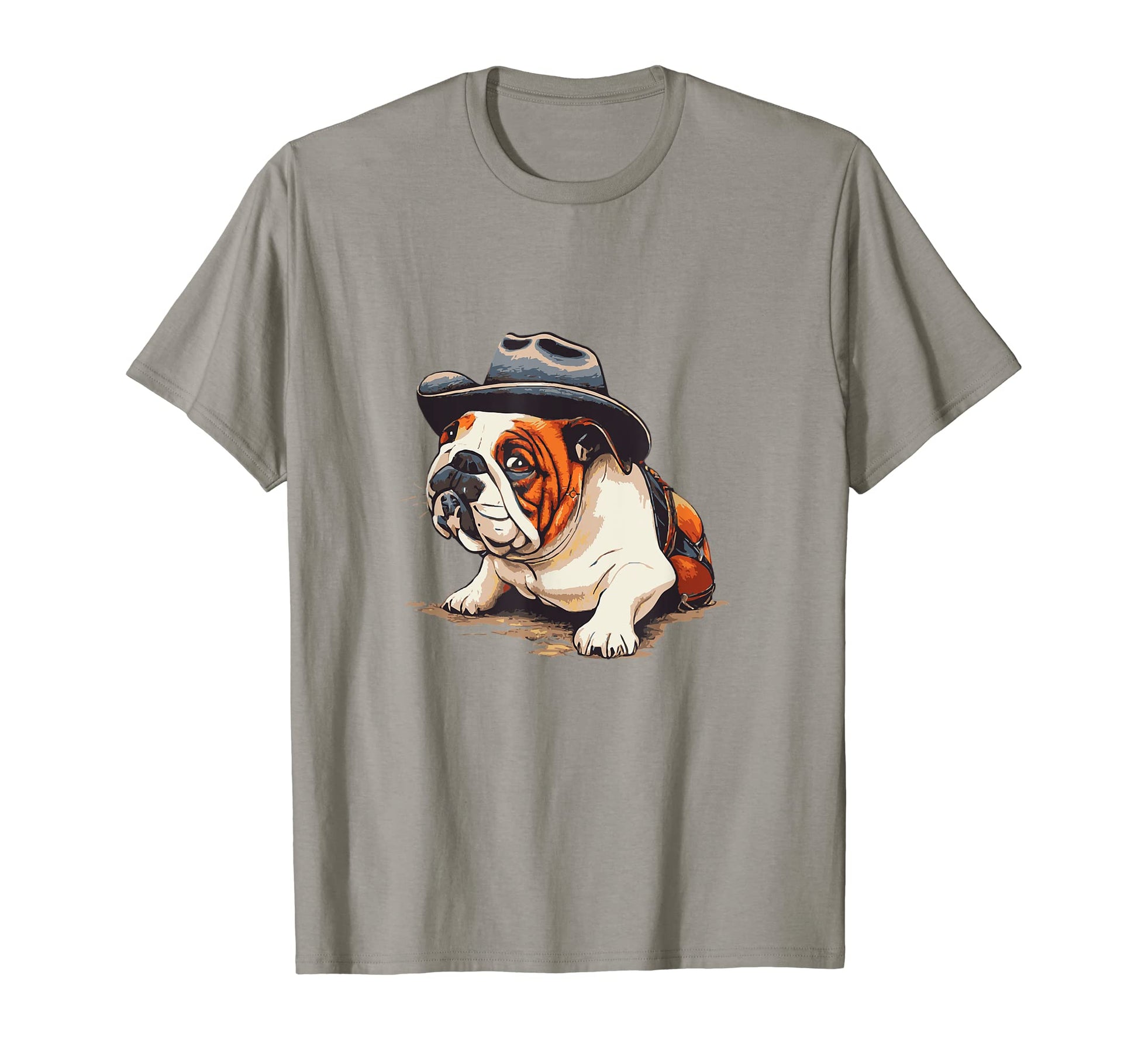 English Bulldog Puppy Cowboy T-Shirt - Casual Everyday Wear for Adults - T-Shirt, Sweatshirt, Hoodie