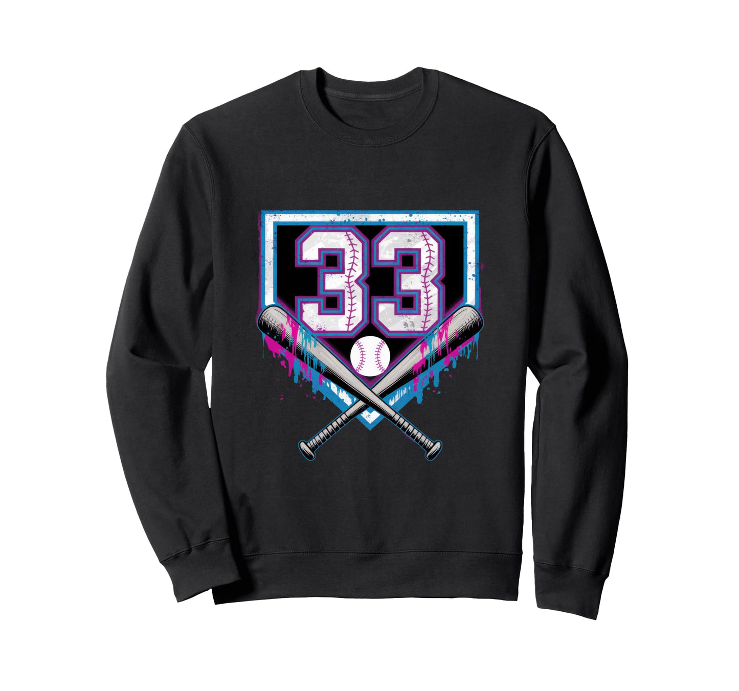 Sprinkle 33Th Birthday Baseball Sweatshirt - Novelty Apparel for Adults - T-Shirt, Sweatshirt, Hoodie