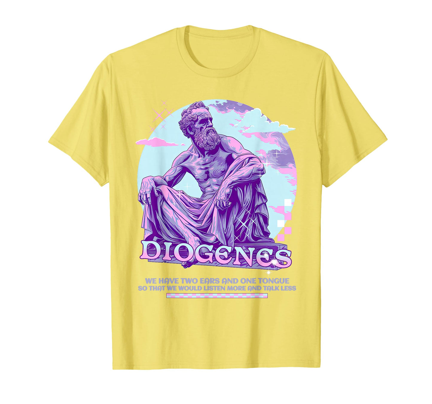 Diogenes Y2K Pastel Aesthetic Stoic T-Shirt - Streetwear Style for Adults - T-Shirt, Sweatshirt, Hoodie