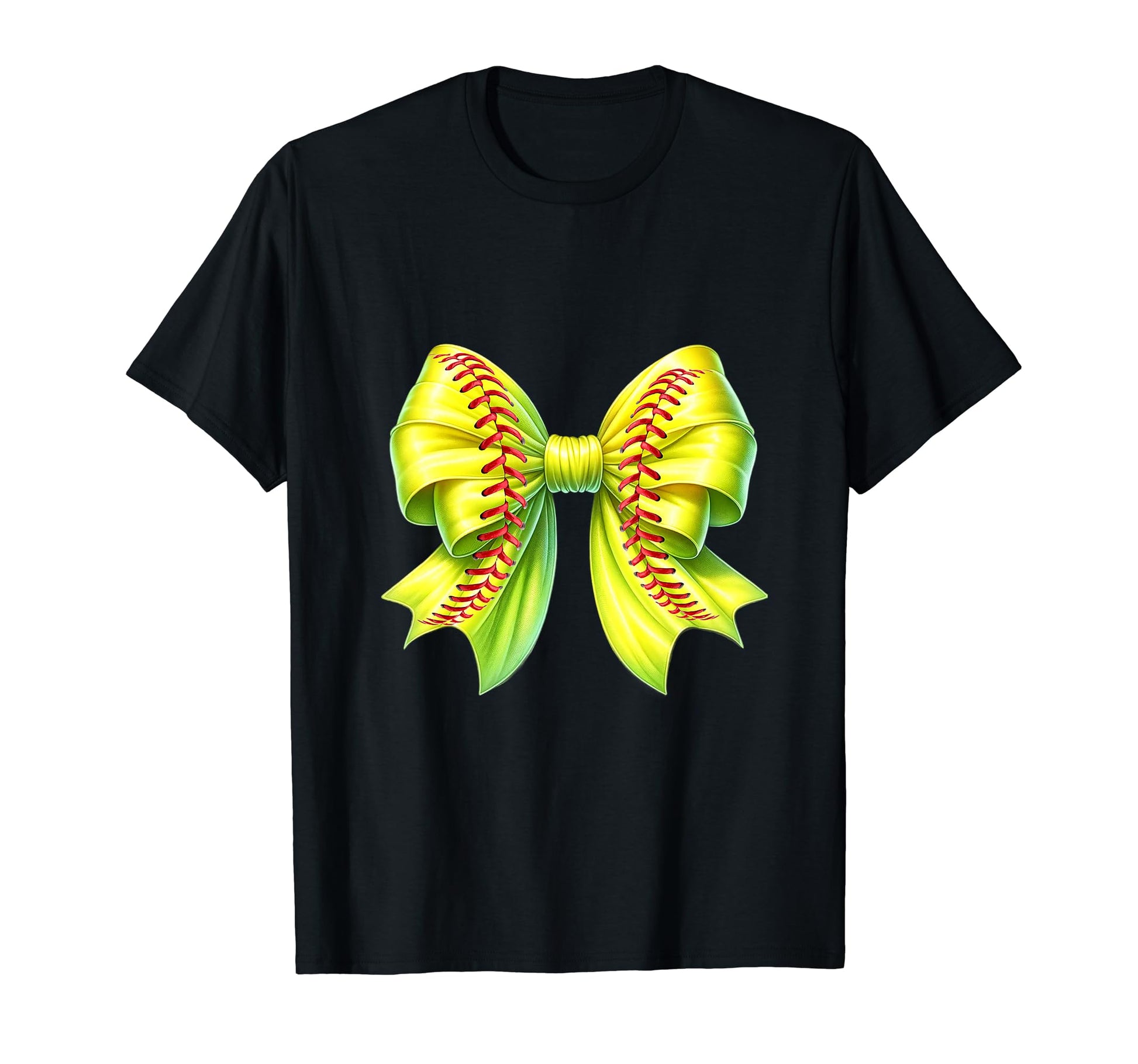 Softball Coquette Bow Soft Era Baseball T-Shirt - Graphic Print Unisex - T-Shirt, Sweatshirt, Hoodie