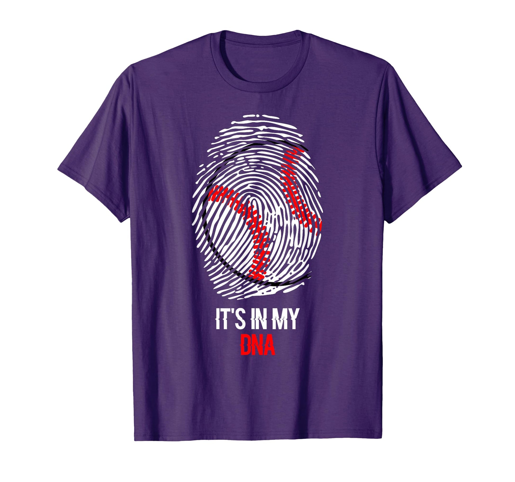 Funny Baseball Its My Dna Fingerprint T-Shirt - Streetwear Style Unisex - T-Shirt, Sweatshirt, Hoodie