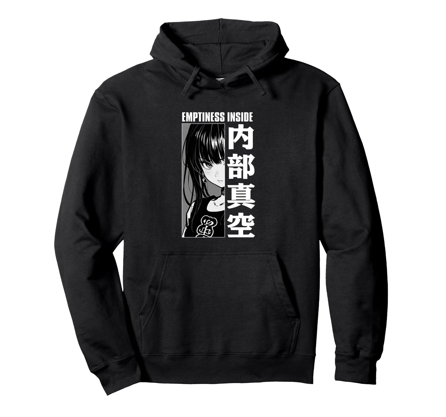 Y2K Goth Anime Sad Inside Hoodie - Casual Everyday Wear for Adults - T-Shirt, Sweatshirt, Hoodie