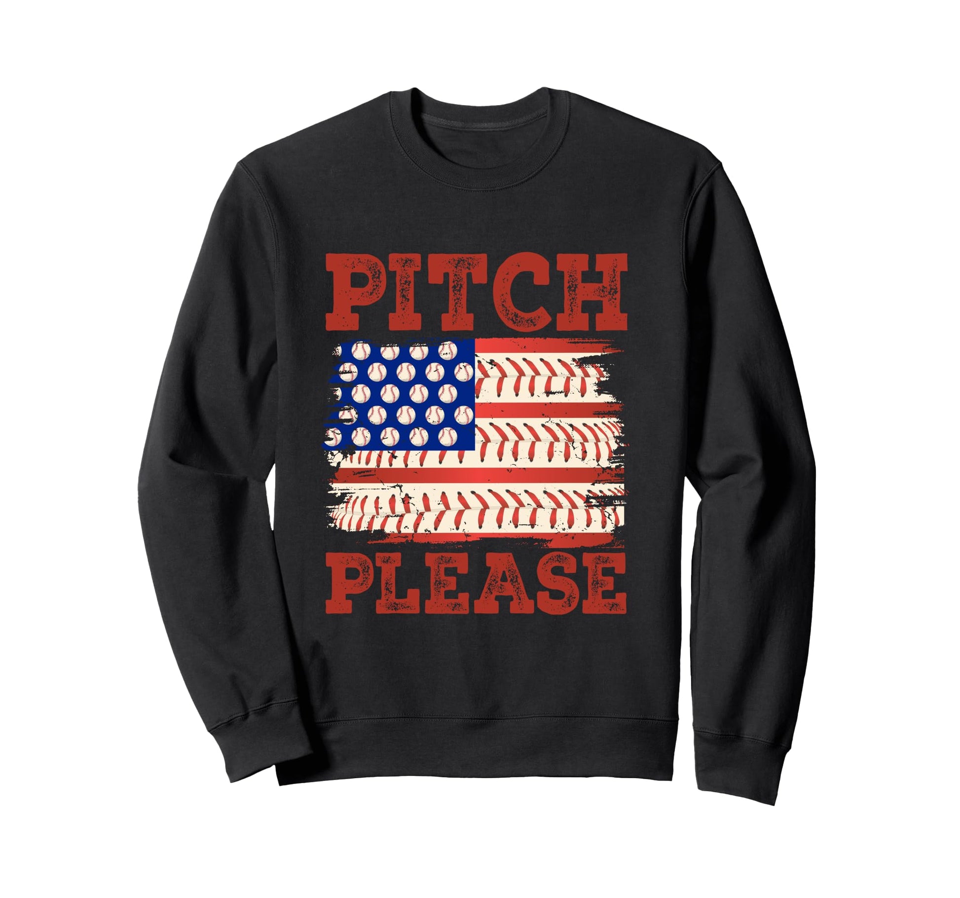 Pitch Please Game Day Season Baseball Sweatshirt - Graphic Print Unisex - T-Shirt, Sweatshirt, Hoodie