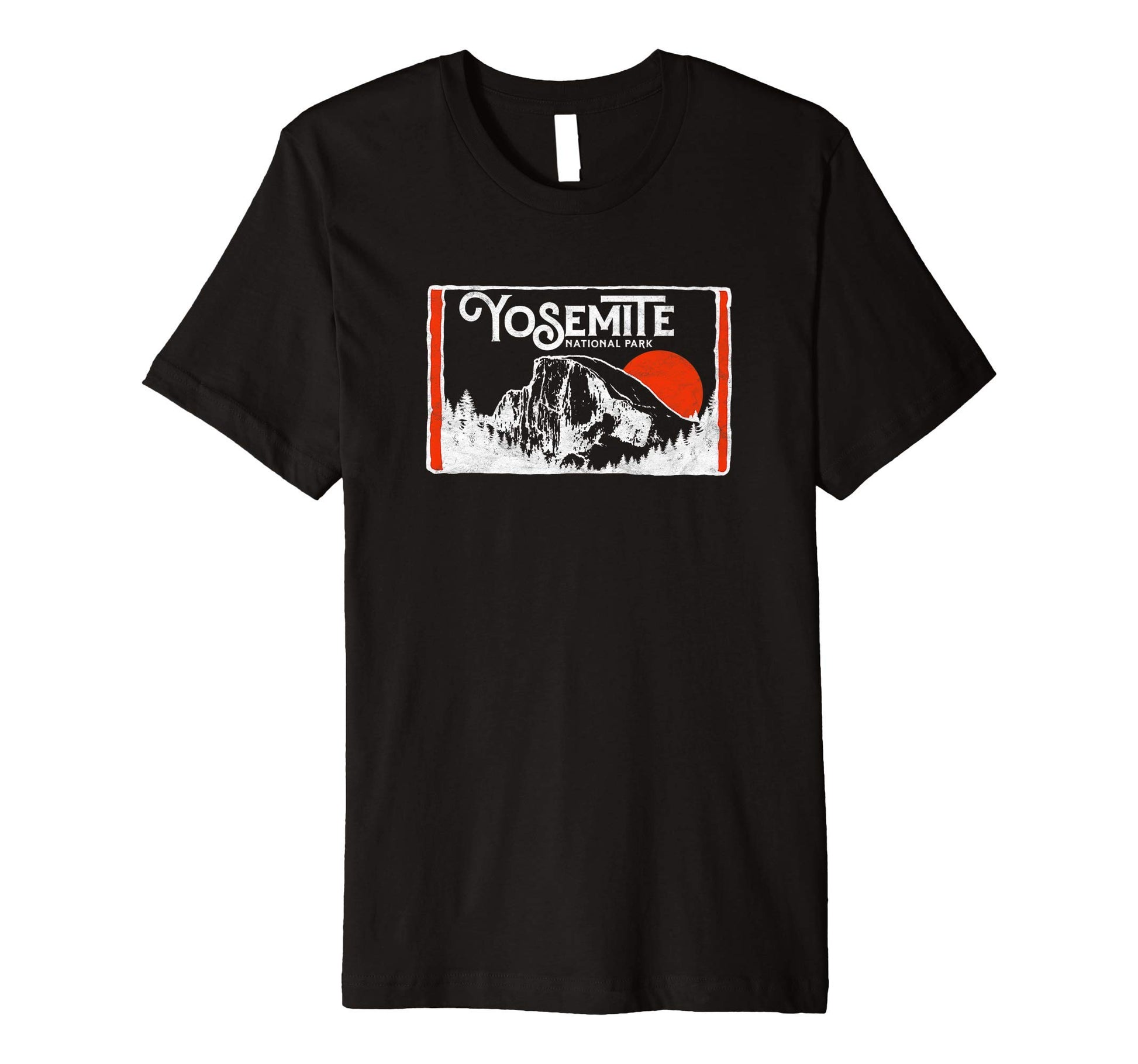Distressed Half Dome Sun Badge T-Shirt - Casual Everyday Wear for Adults - T-Shirt, Sweatshirt, Hoodie