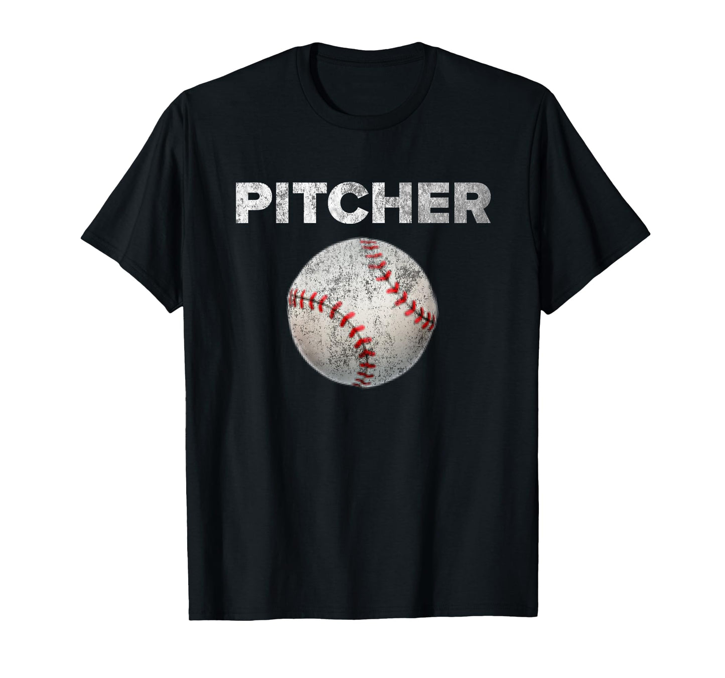 Distressed Pitcher Baseball T-Shirt - Fun Novelty Design for Adults - T-Shirt, Sweatshirt, Hoodie