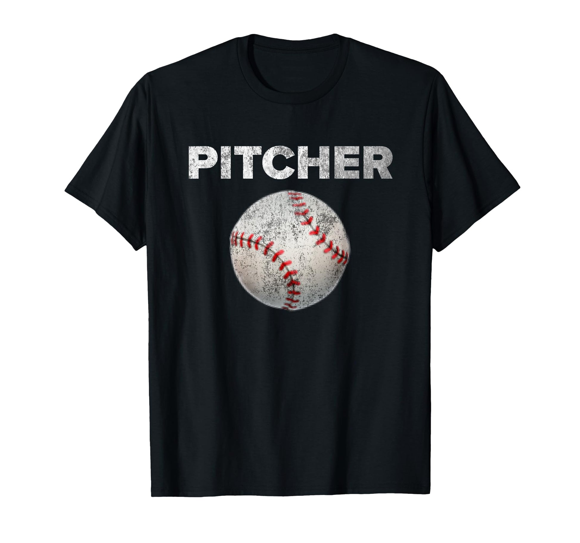 Distressed Pitcher Baseball T-Shirt - Fun Novelty Design for Adults - T-Shirt, Sweatshirt, Hoodie