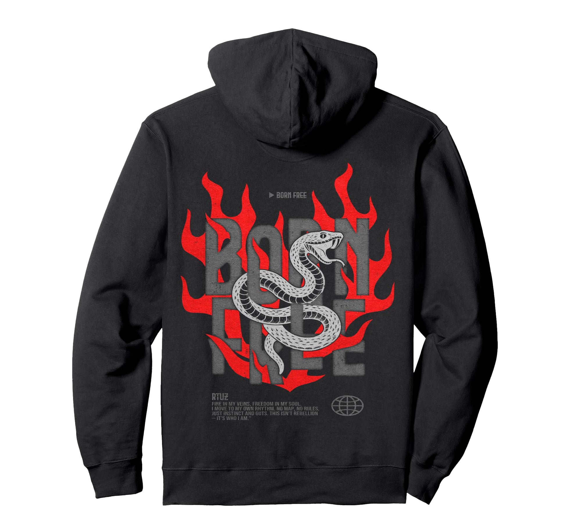 Y2K Back Streetwear Hoodie - Minimalist Print for Adults - T-Shirt, Sweatshirt, Hoodie