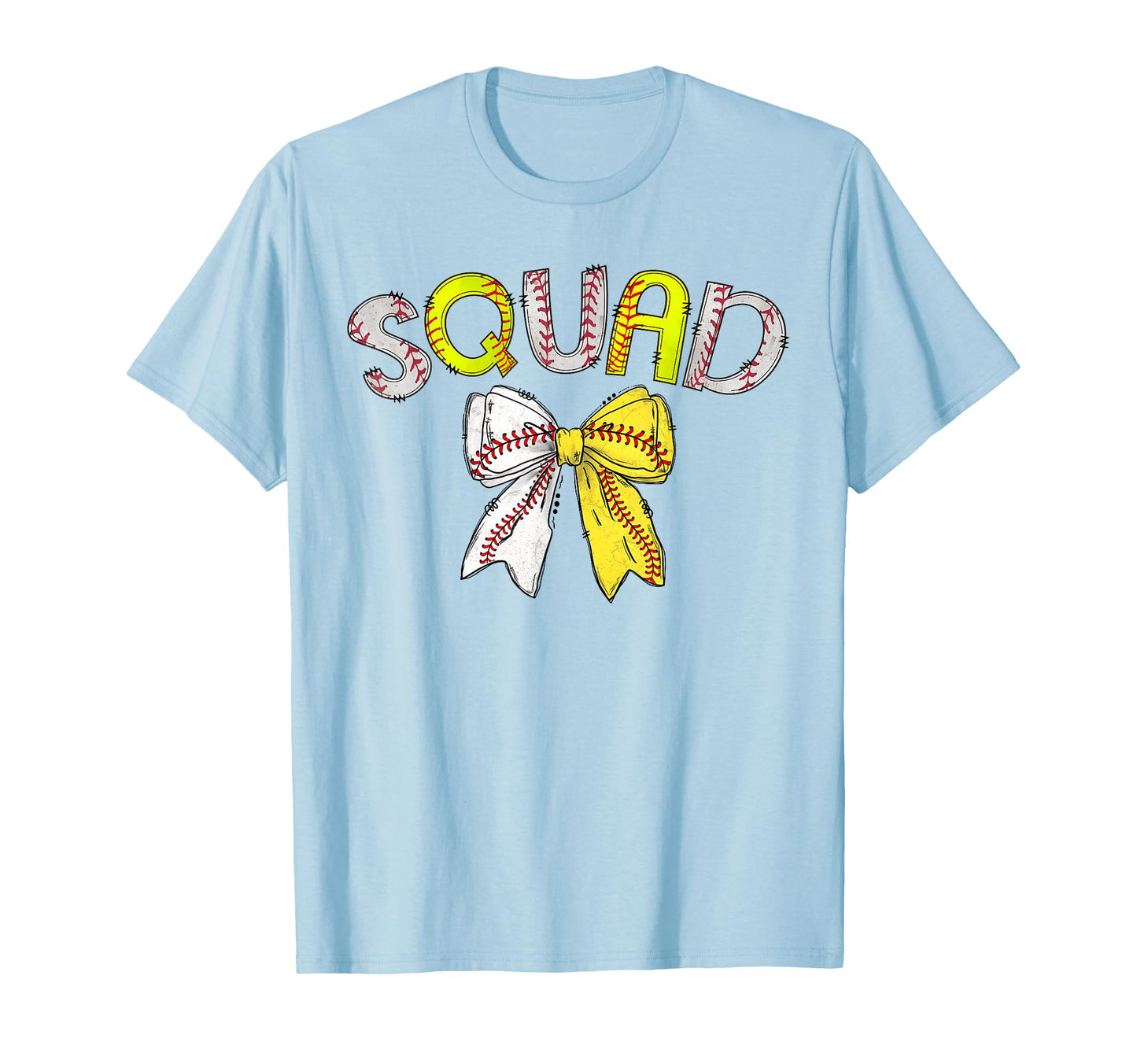 Squad Both Half Baseball Softball T-Shirt - Aesthetic Graphic Men Women - T-Shirt, Sweatshirt, Hoodie