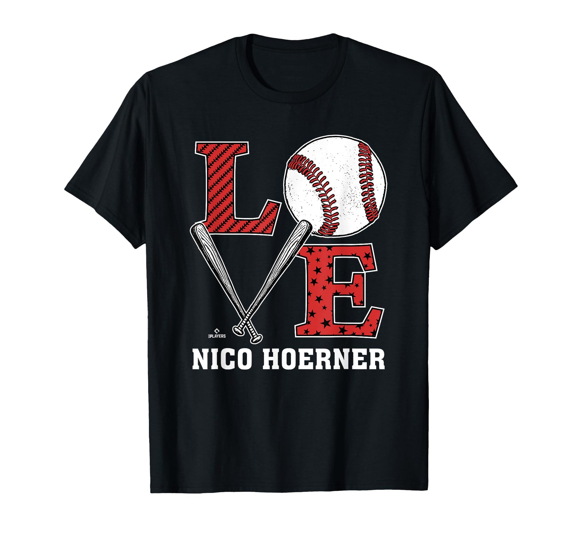 Distressed Baseball Love Nico Hoerner T-Shirt - Graphic Print for Adults - T-Shirt, Sweatshirt, Hoodie