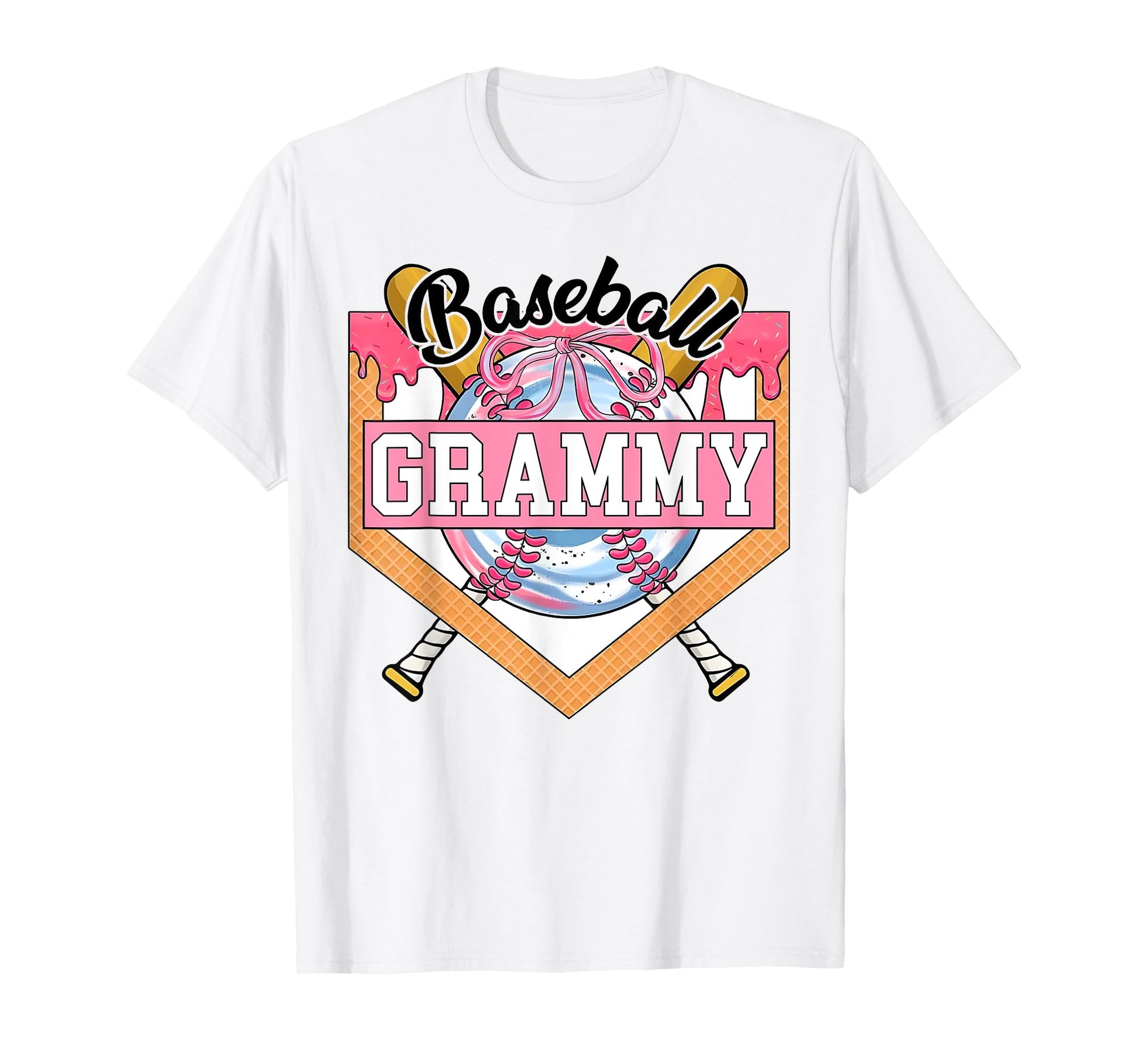 Baseball Grammy Coquette Bow Game Day T-Shirt - Minimalist Print Unisex - T-Shirt, Sweatshirt, Hoodie