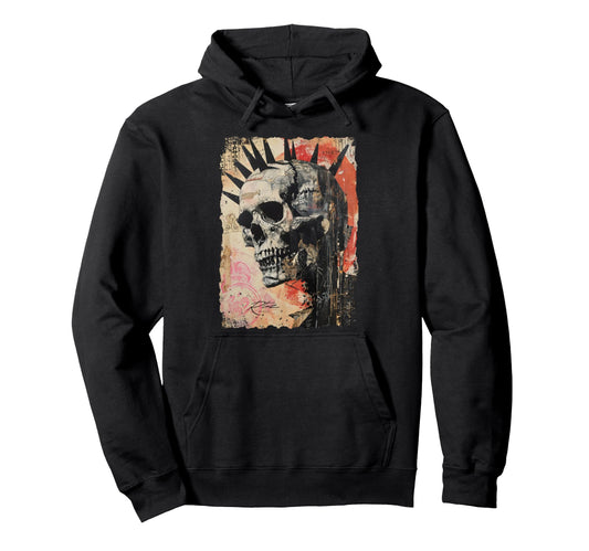 Aesthetic Streetwear Skull Hoodie - Novelty Apparel Men Women - T-Shirt, Sweatshirt, Hoodie