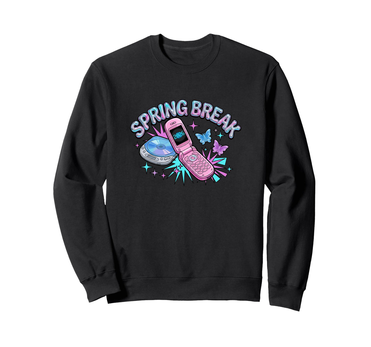 Spring Break Y2K Aesthetic Sweatshirt - Streetwear Style Men Women - T-Shirt, Sweatshirt, Hoodie