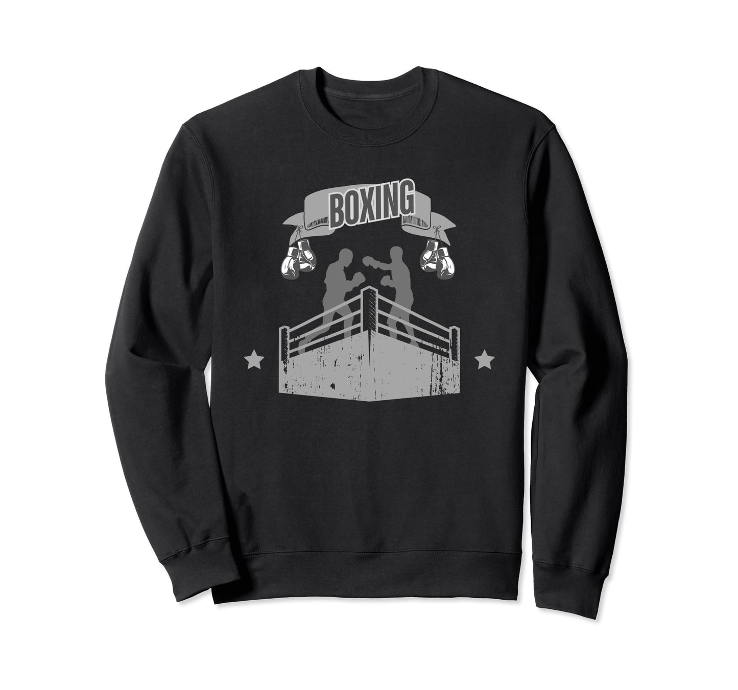 Typography Sports Fan Kickboxing Sweatshirt - Custom Art Print Men Women - T-Shirt, Sweatshirt, Hoodie