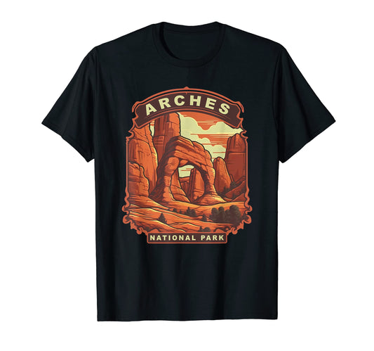 Arches National Park Camping Hiking T-Shirt - Aesthetic Graphic Unisex - T-Shirt, Sweatshirt, Hoodie