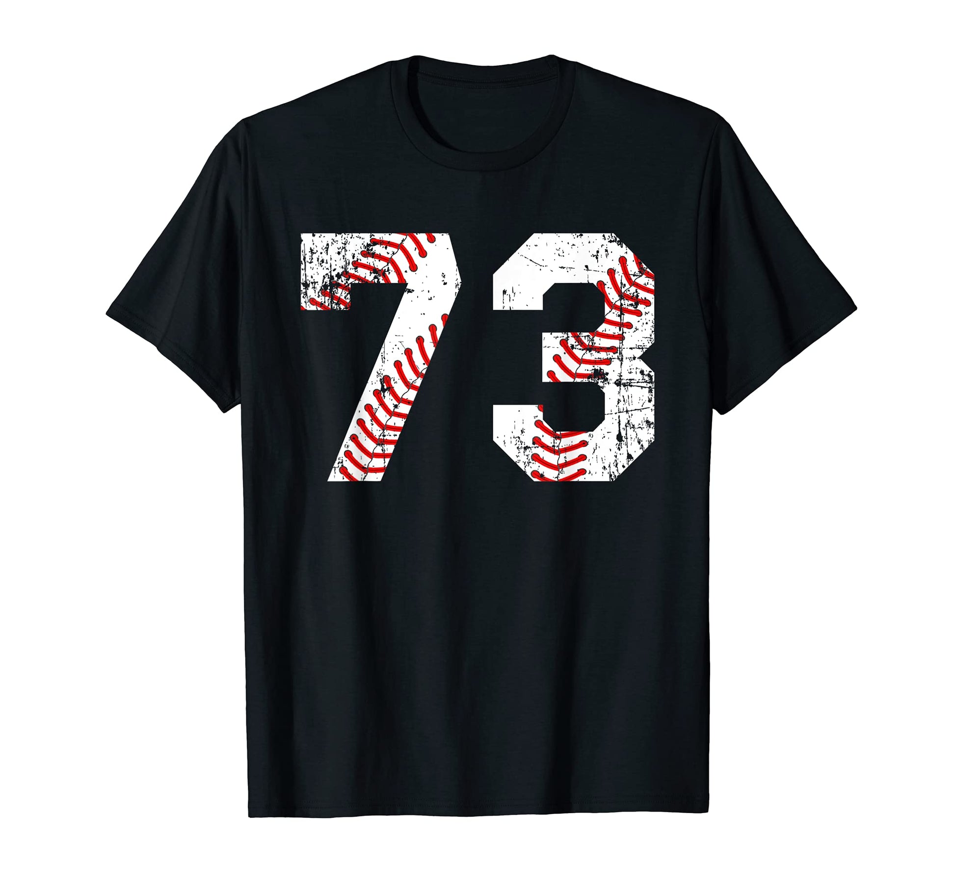 Baseball 73 Jersey Number T-Shirt - Fun Novelty Design for Adults - T-Shirt, Sweatshirt, Hoodie
