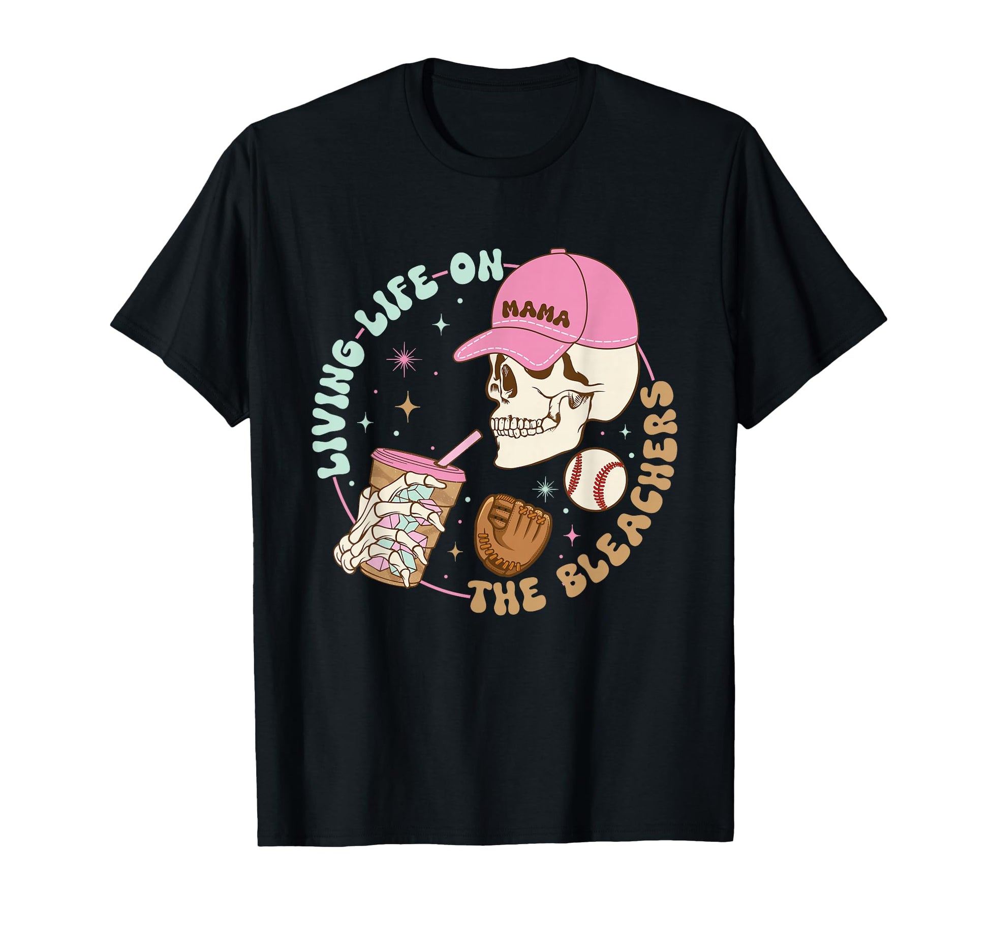 Living Life Bleachers Skull Gift T-Shirt - Trendy Graphic for Adults - T-Shirt, Sweatshirt, Hoodie