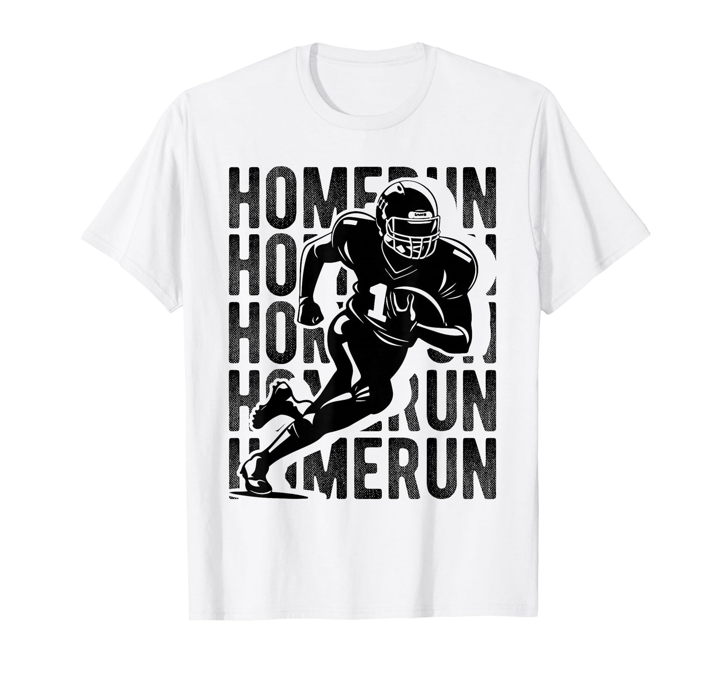 Homerun Football Player T-Shirt - Minimalist Print for Adults - T-Shirt, Sweatshirt, Hoodie