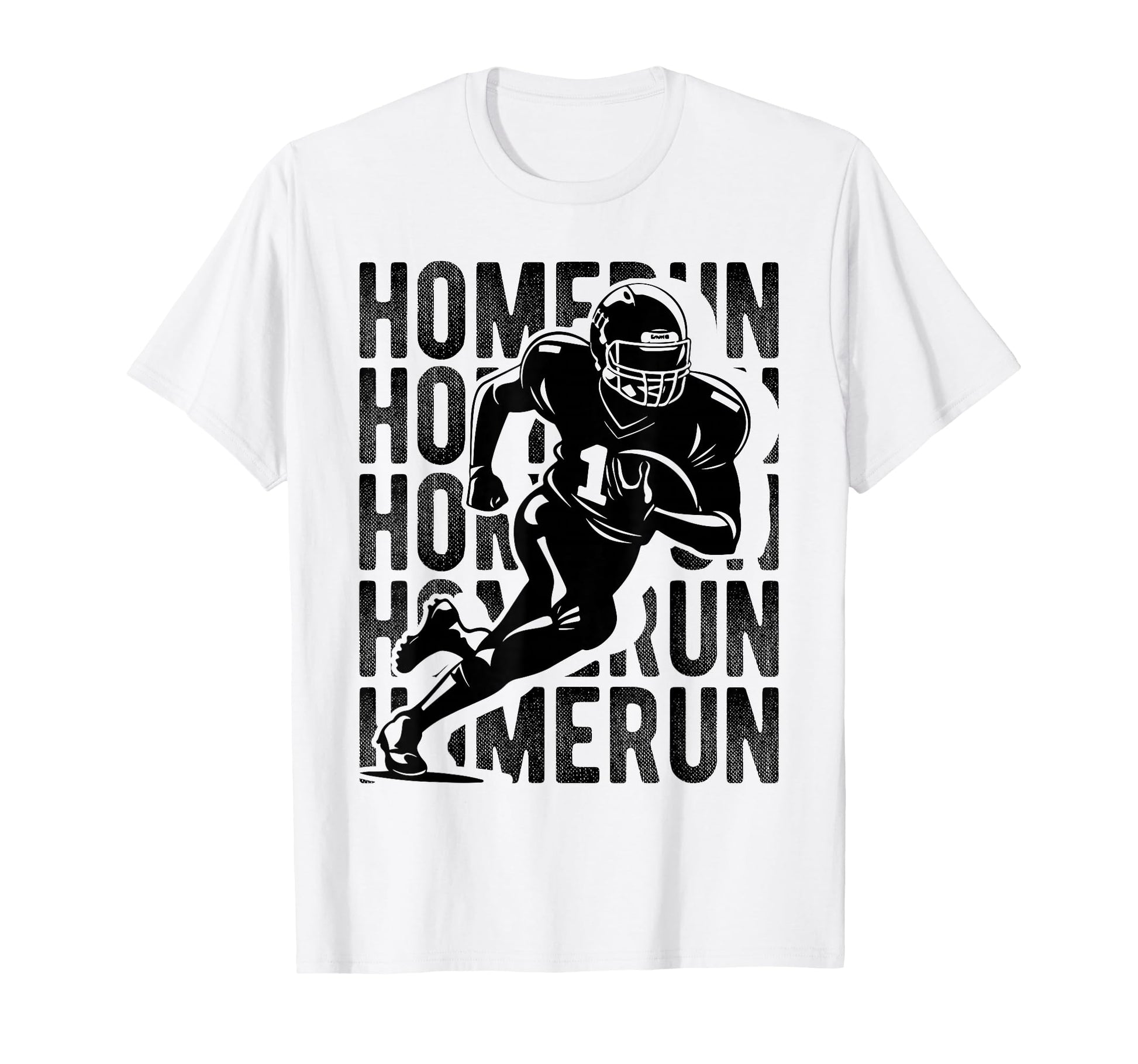 Homerun Football Player T-Shirt - Minimalist Print for Adults - T-Shirt, Sweatshirt, Hoodie