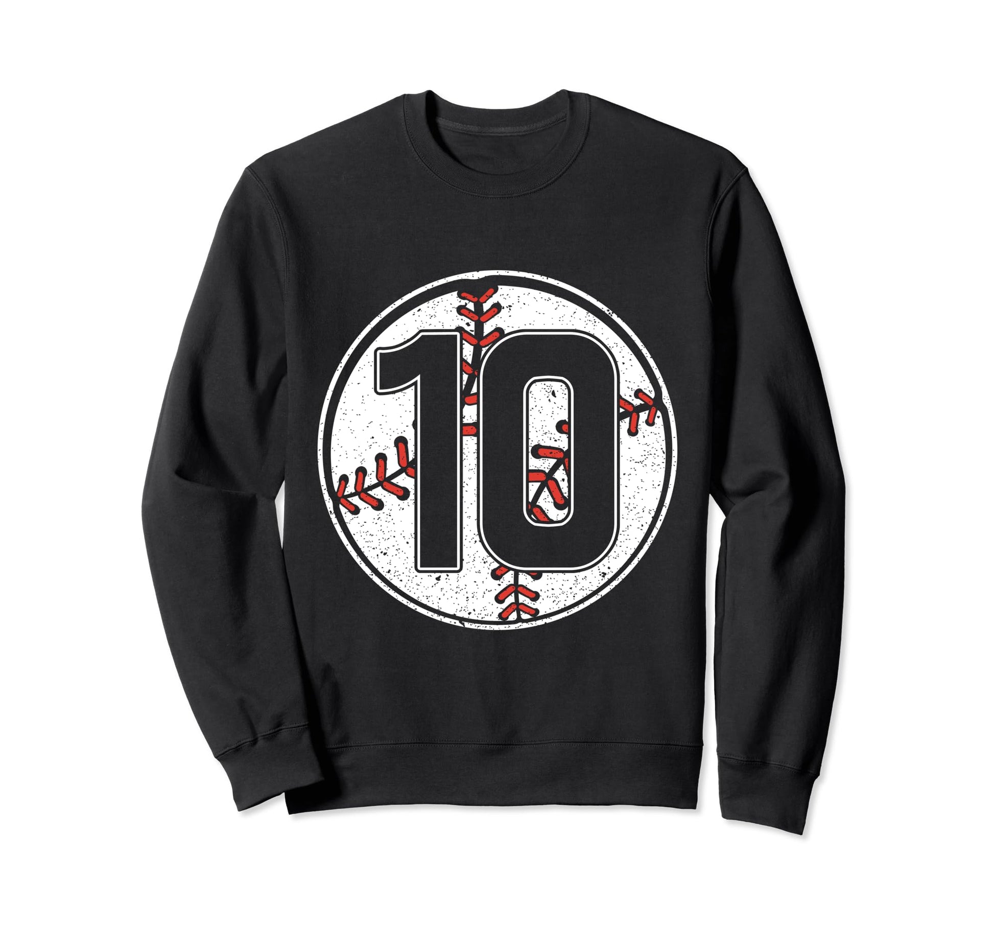 Baseball Birthday 10Th Birthday Sweatshirt - Aesthetic Graphic Unisex - T-Shirt, Sweatshirt, Hoodie