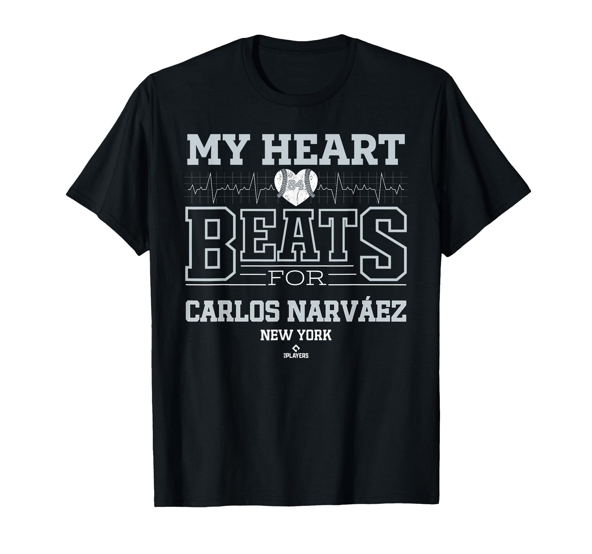 My Heart Beats Carlos Narv Ez New York T-Shirt - Trendy Graphic Men Women - T-Shirt, Sweatshirt, Hoodie