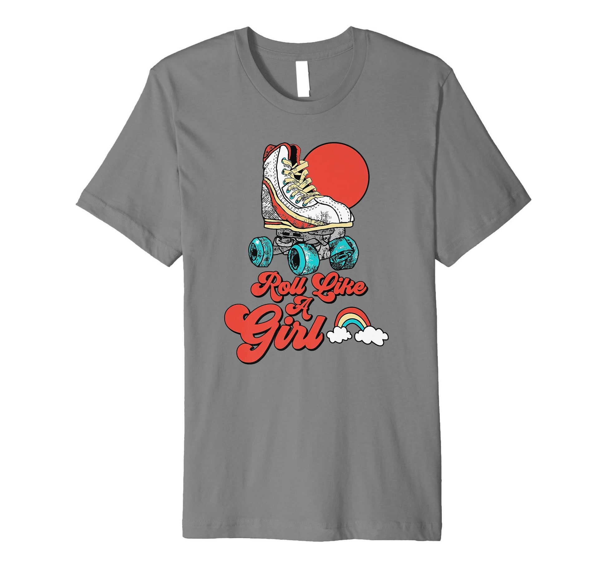 Roll Like Minimalist Roller Skate T-Shirt - Novelty Apparel Unisex - T-Shirt, Sweatshirt, Hoodie