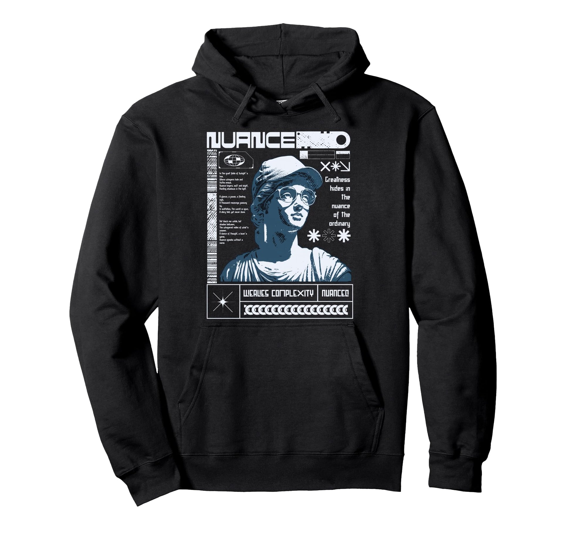 Y2K Nuance Bold Urban Graffiti Hoodie - Casual Everyday Wear Unisex - T-Shirt, Sweatshirt, Hoodie