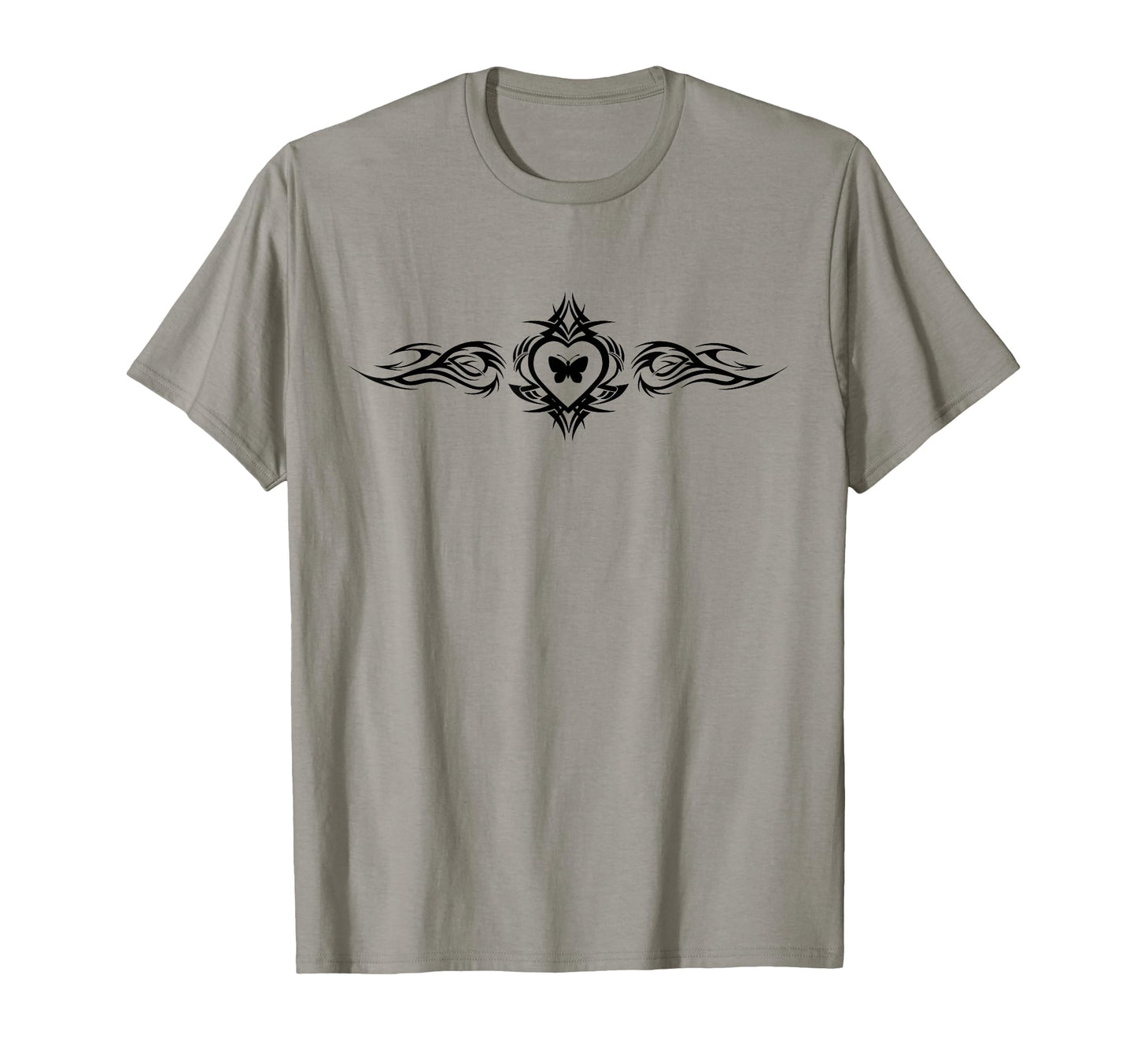 Butterfly Heart Tattoo Fairycore Y2K T-Shirt - Minimalist Print Men Women - T-Shirt, Sweatshirt, Hoodie