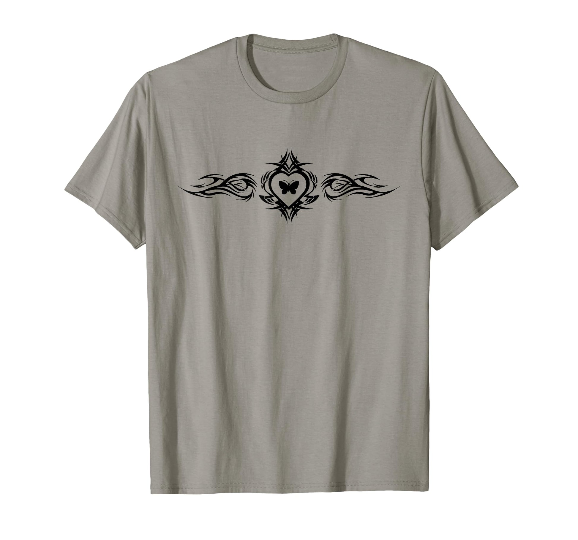 Butterfly Heart Tattoo Fairycore Y2K T-Shirt - Minimalist Print Men Women - T-Shirt, Sweatshirt, Hoodie